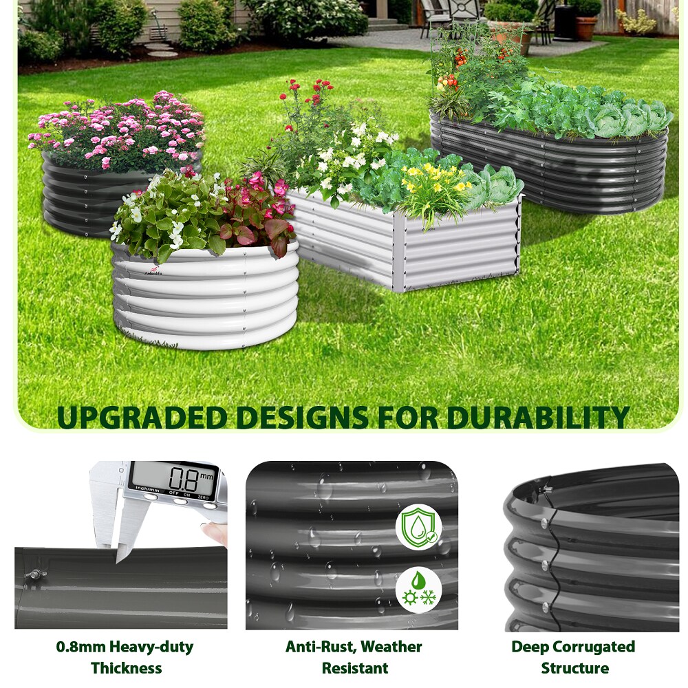 Zeus & Ruta 840GARBED-7 Raised-Garden-Beds - View #6