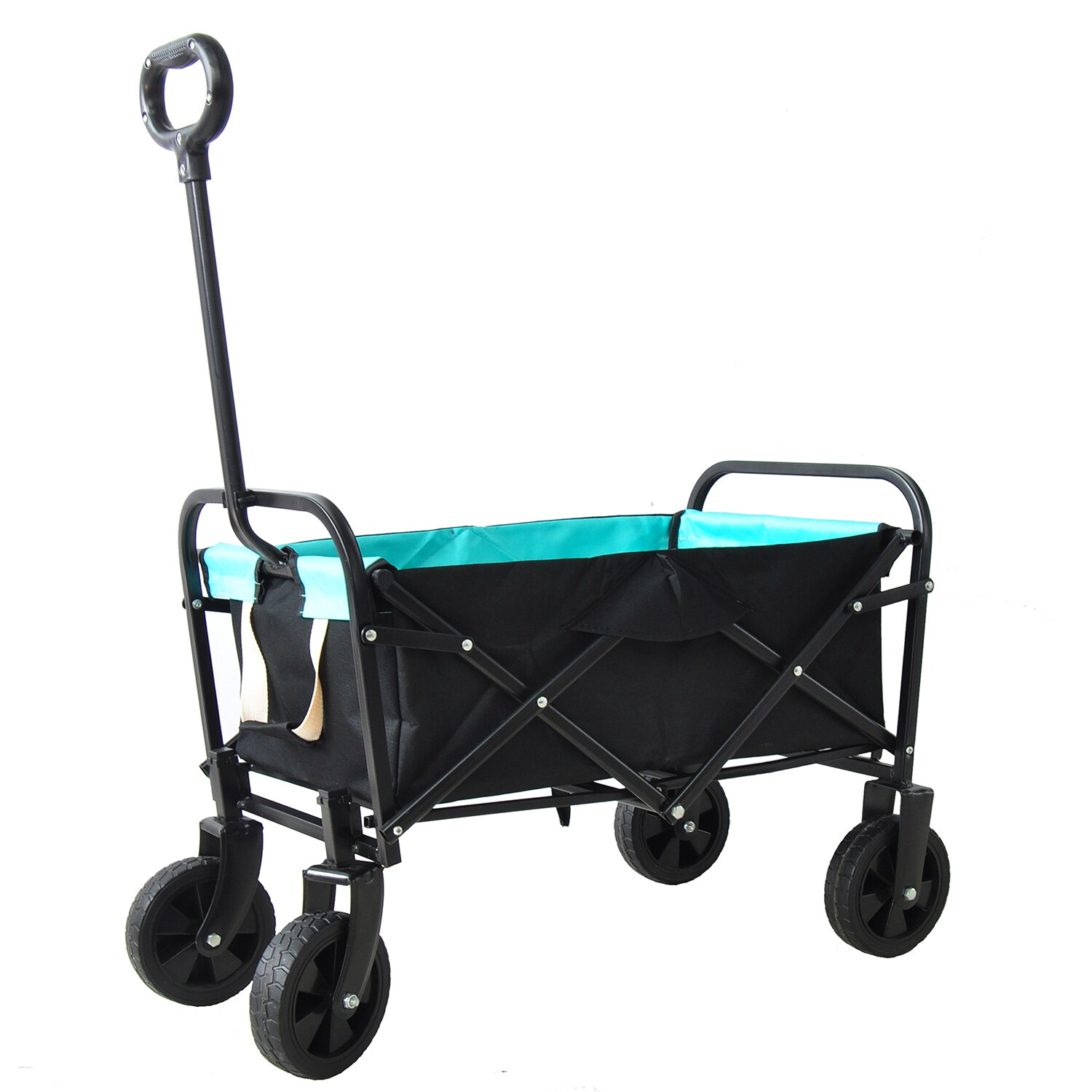 SINOFURN SYB010005BK 4-cu ft Steel Folding Yard Cart