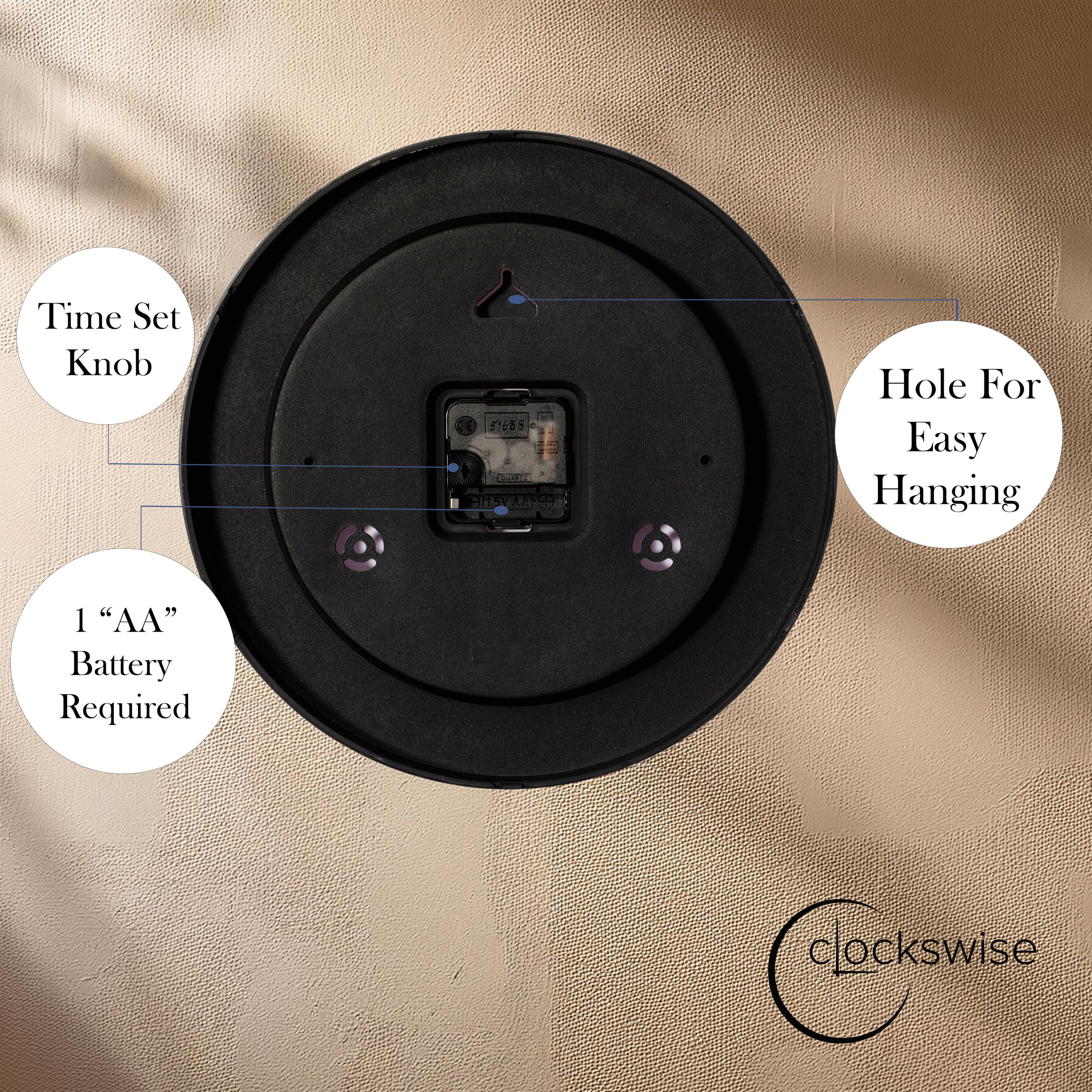 Clockswise QI004744.WT.12 Indoor-Outdoor-Clocks - View #5