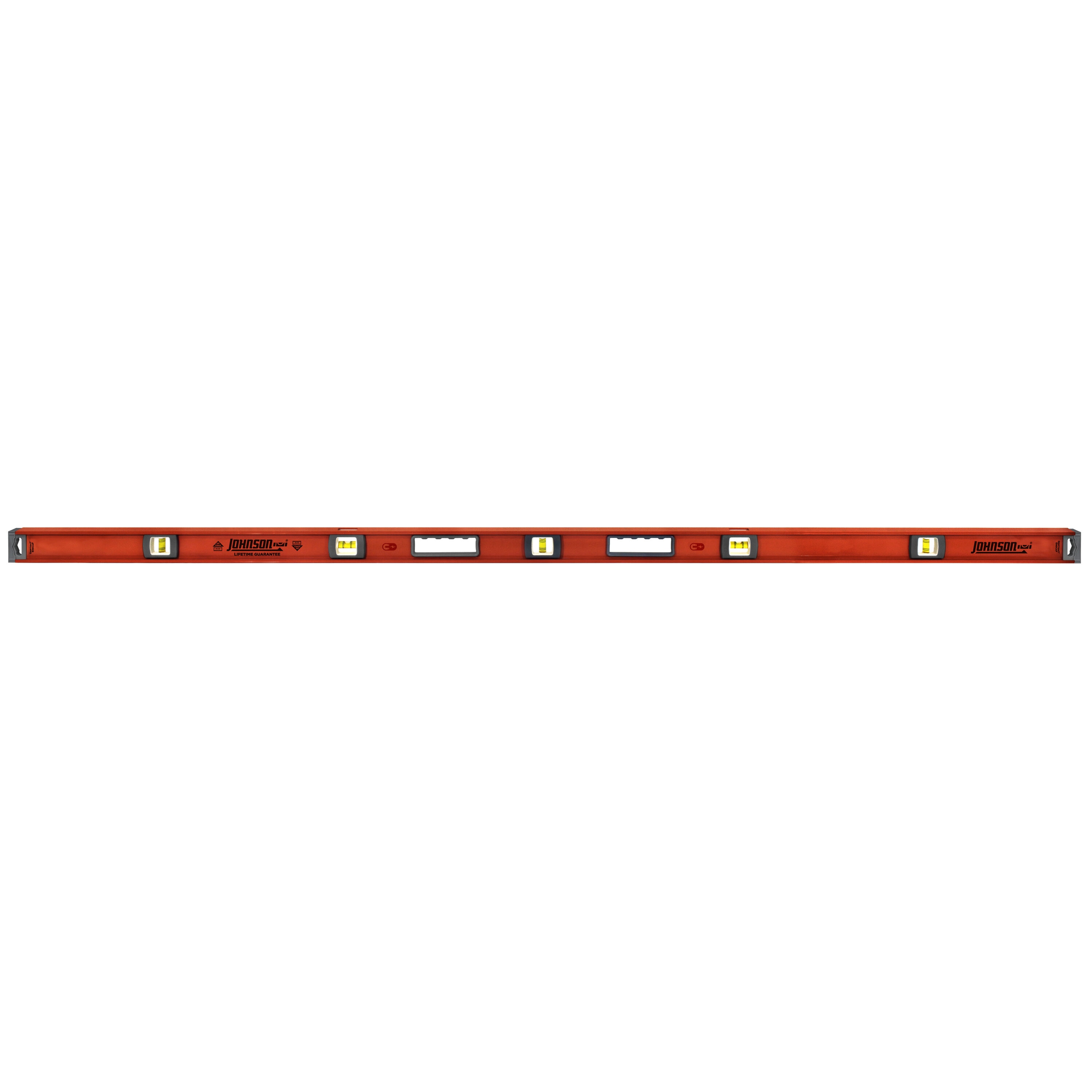 Johnson Level 1254-7800 Aluminum 78-in 5 Vial Magnetic I-beam level