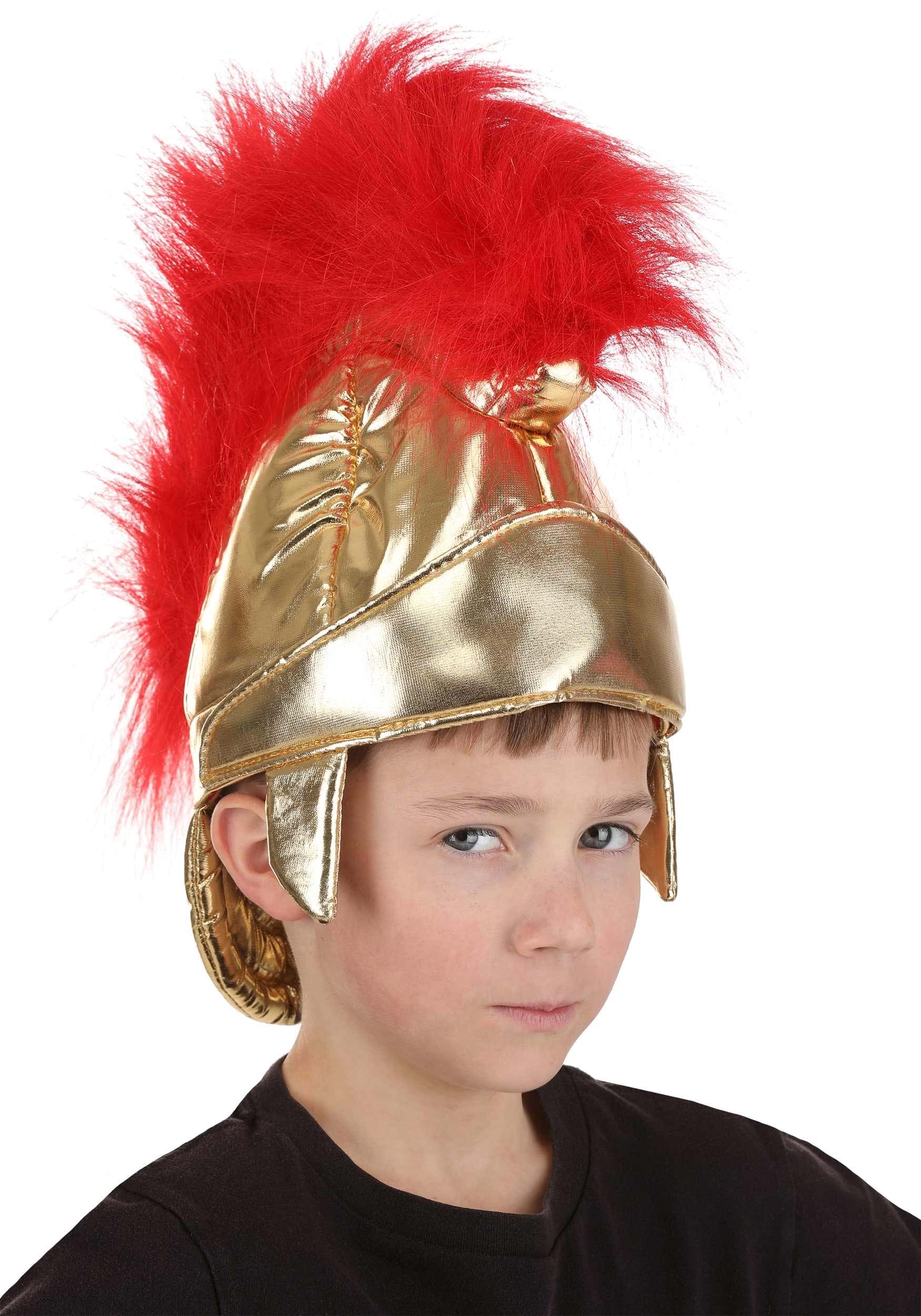 HalloweenCostumes.com FUN Costumes Roman Soldier Plush Costume Helmet for Kids Costume Accessories Standard