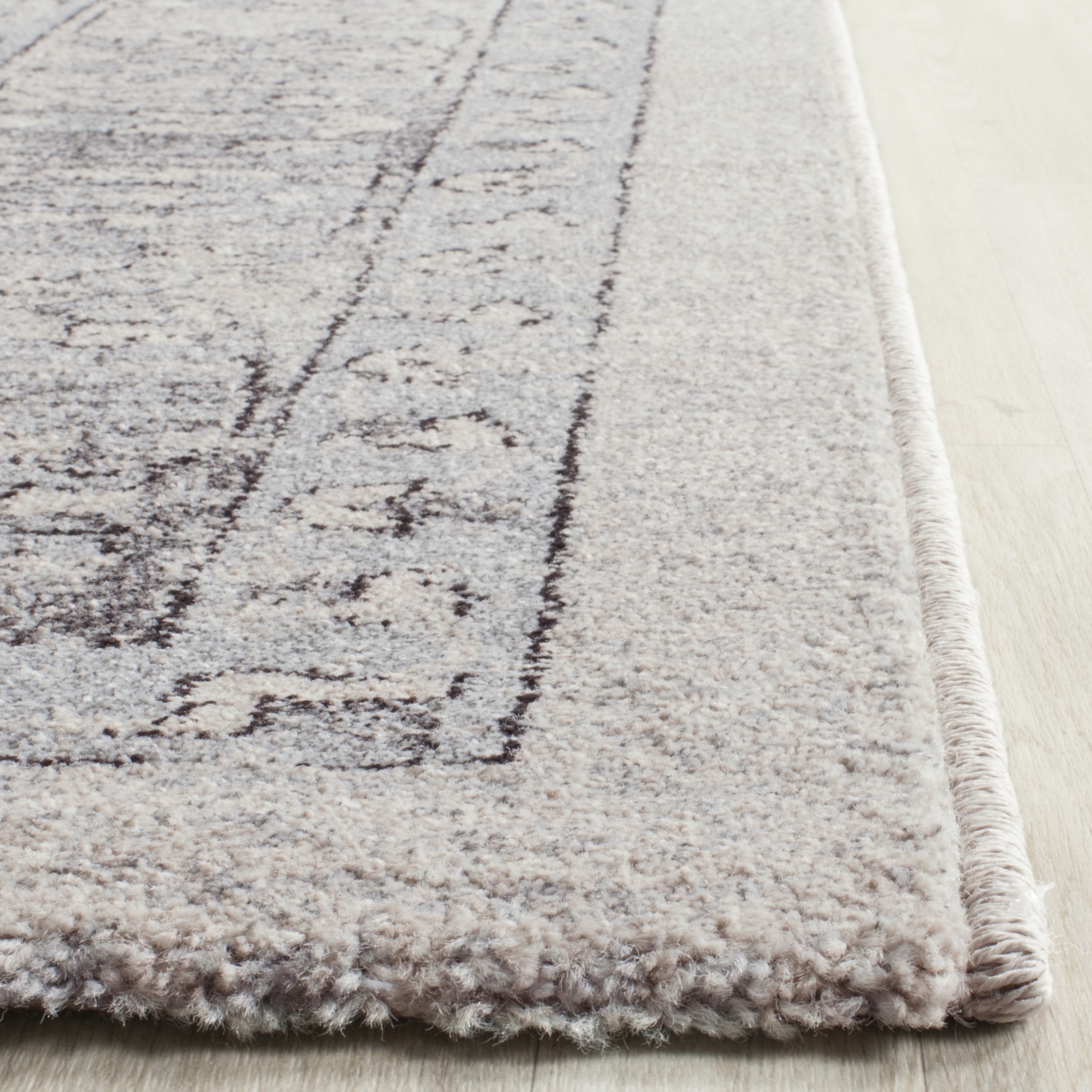 Handmade Blue Synthetic Rectangular 4' x 6' Rug