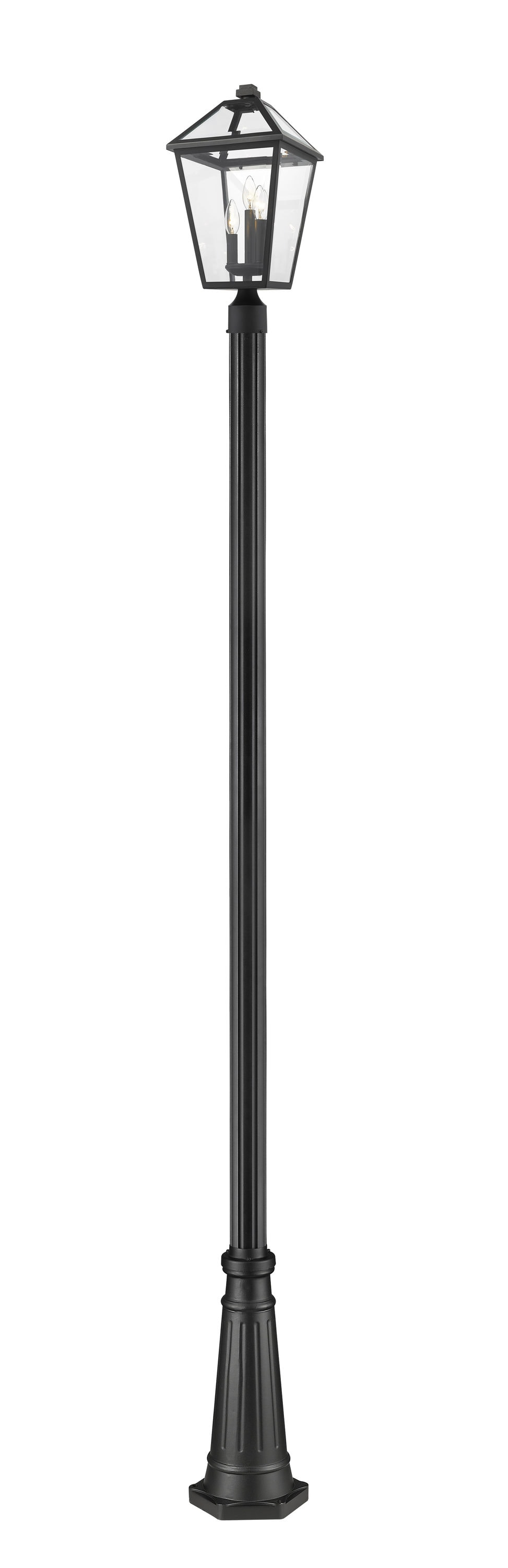 Z-Lite 579PHBR-519P-BK Talbot 114.25-in Black Transitional Outdoor Post Light