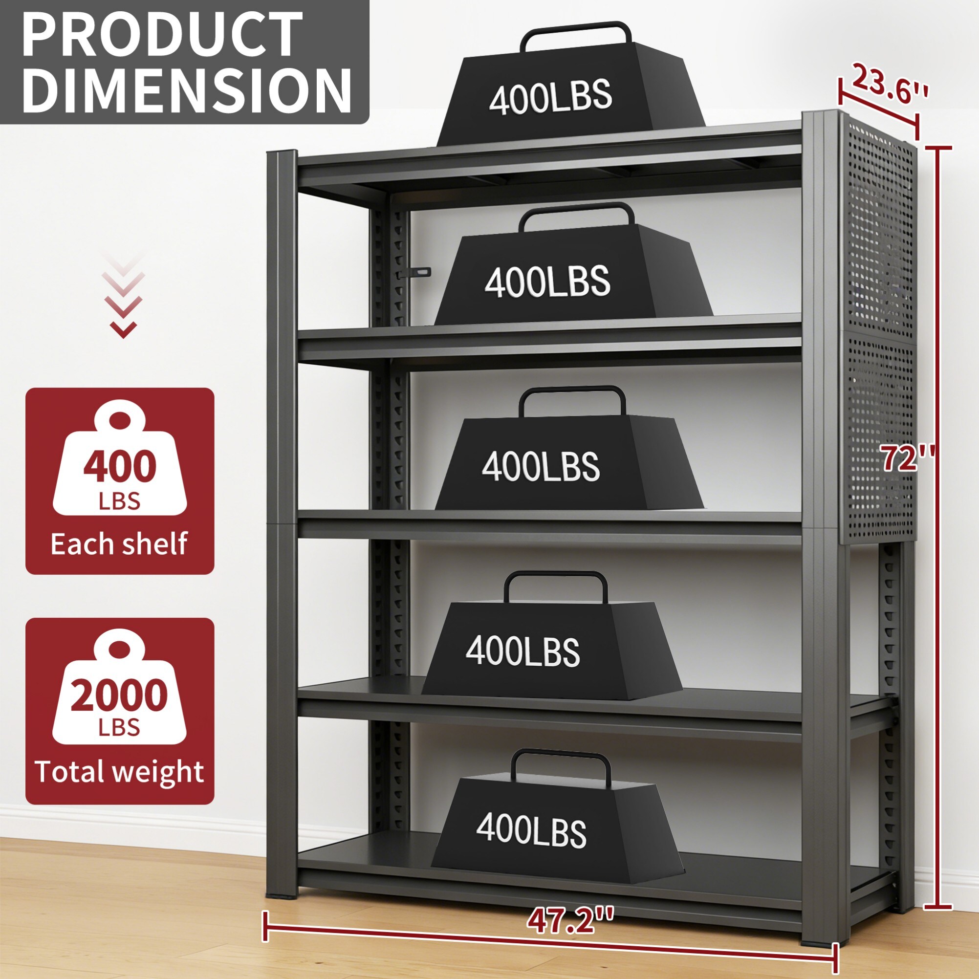 Siavonce XH76488 Free-Standing-Shelving - View #3
