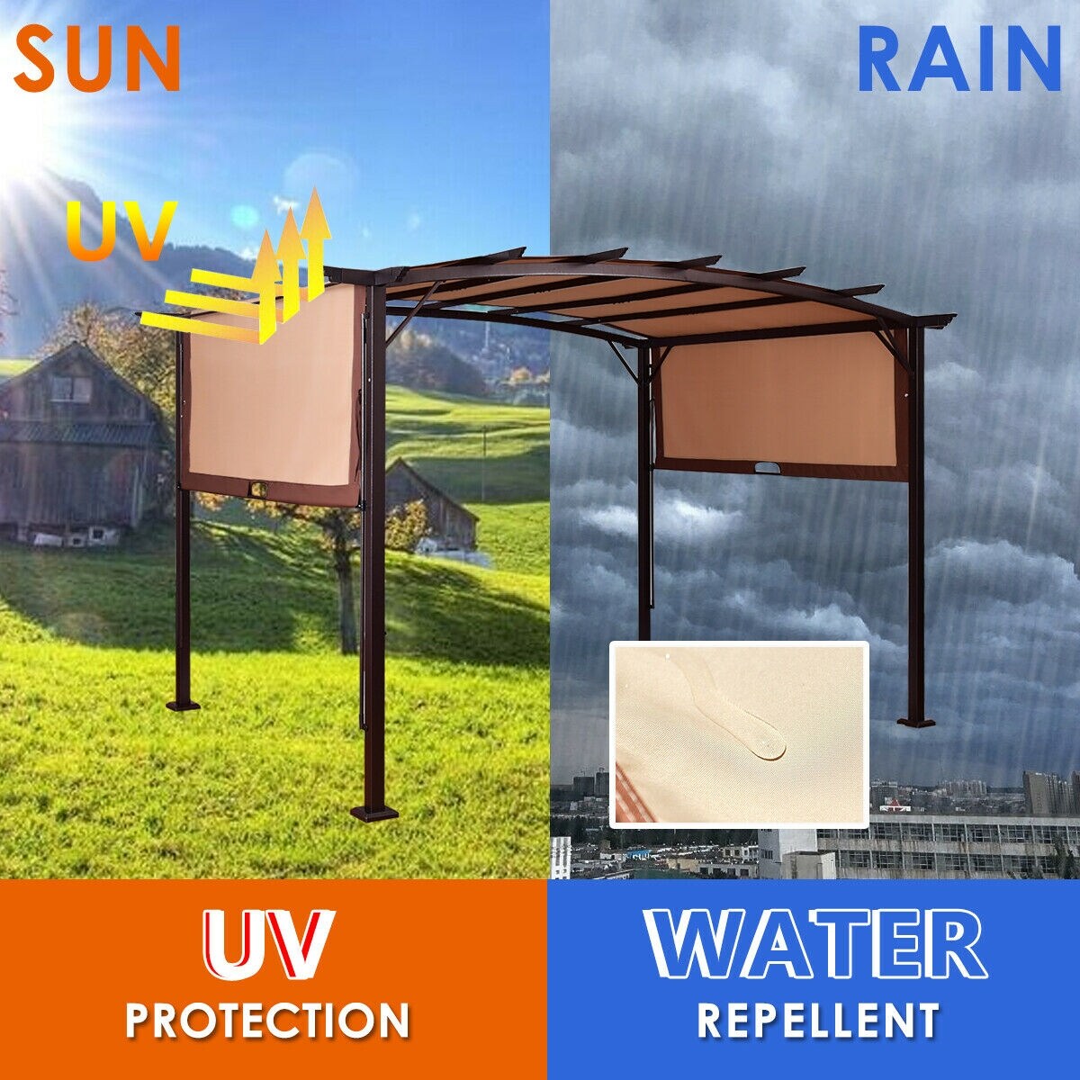 Forclover HBV-OP334 Wood-Resin-Gazebos - View #6