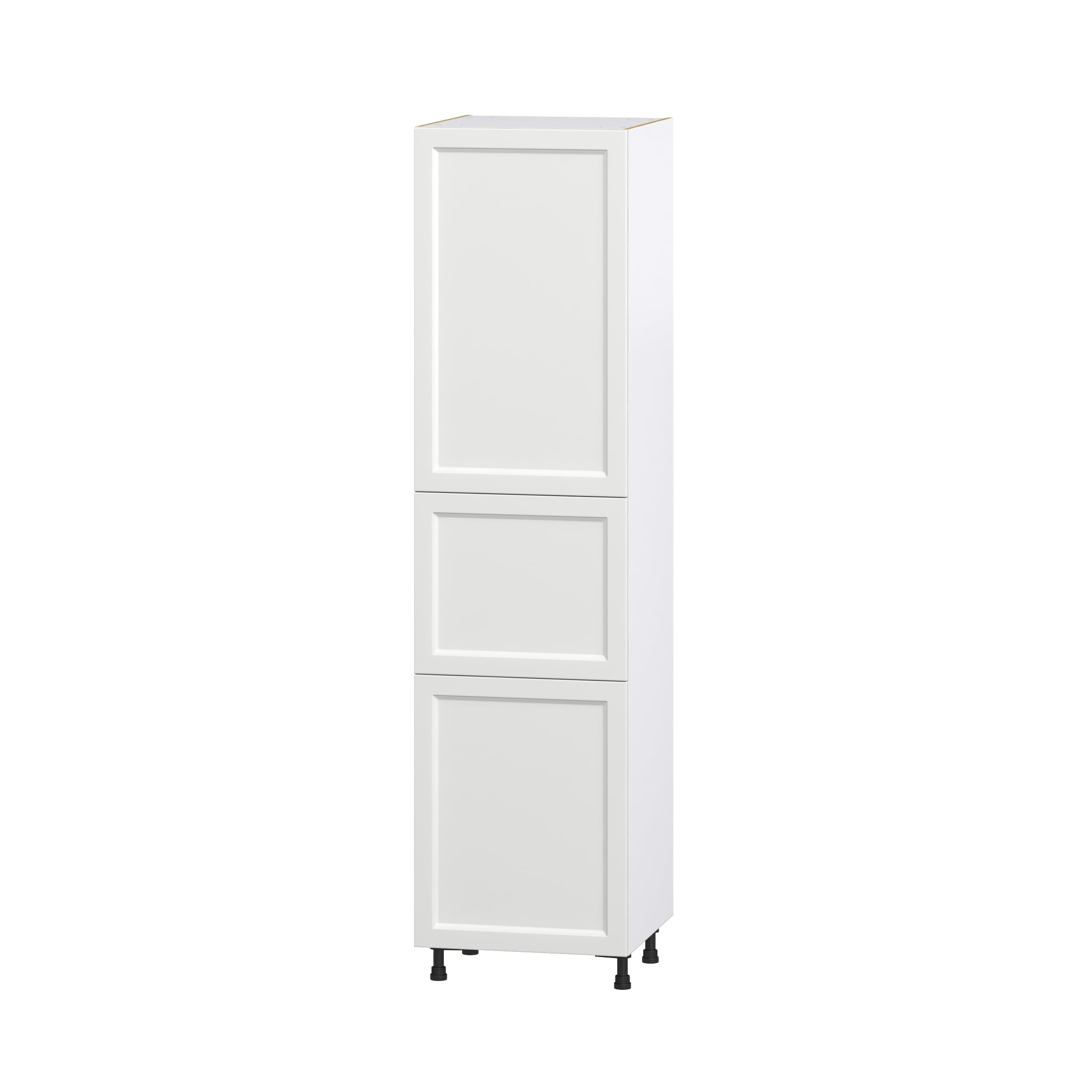 Hugo&Borg DST242494.5(L/R)-RI Riviera 24-in W x 94.5-in H x 24-in D Bright White Pantry Fully assembled Cabinet (Recessed Panel Shaker)
