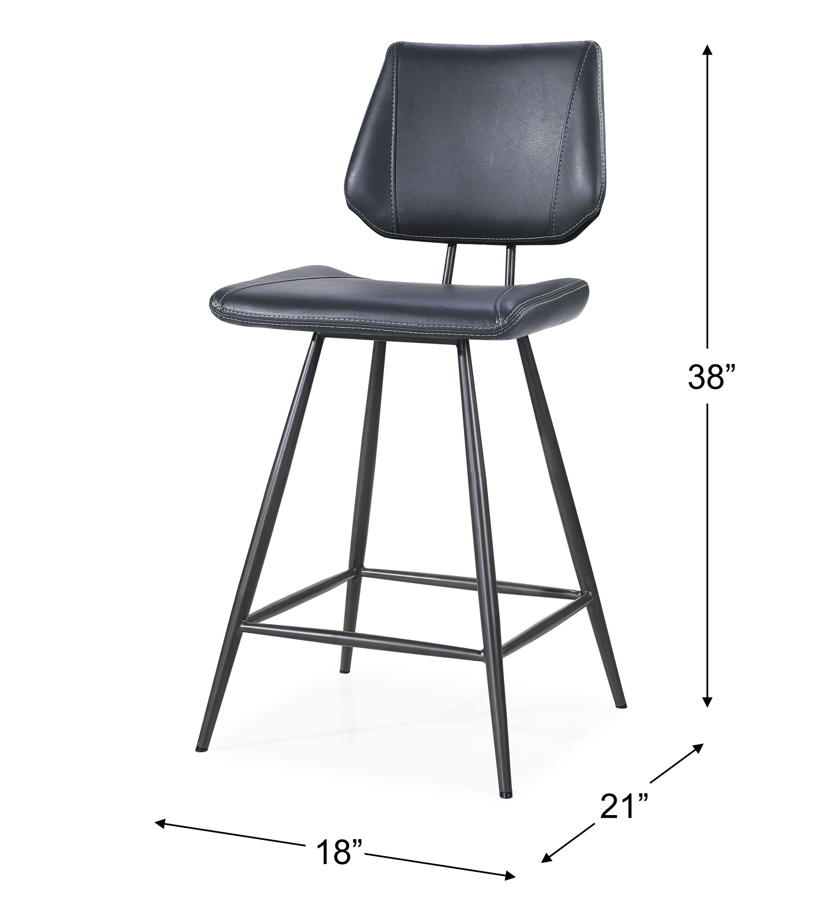 Modus Furniture Crossroads Set of 2 Cobalt 24-in H Counter height ...