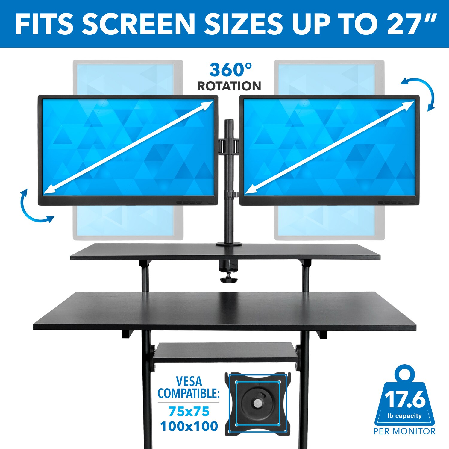 Mount-It! MI-7972B desks - View #7