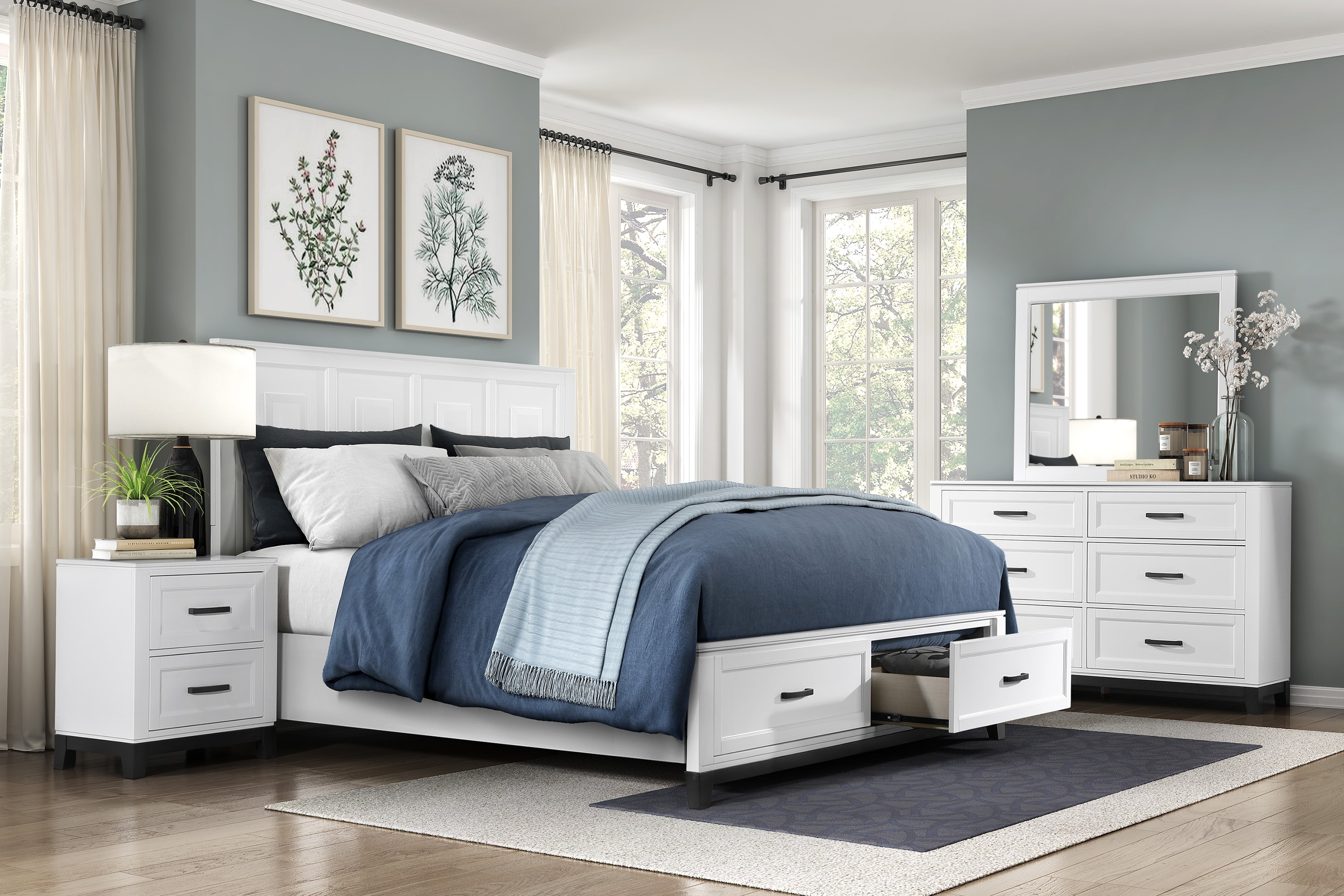 GLANZEND 6514NCW48 nightstands - View #7