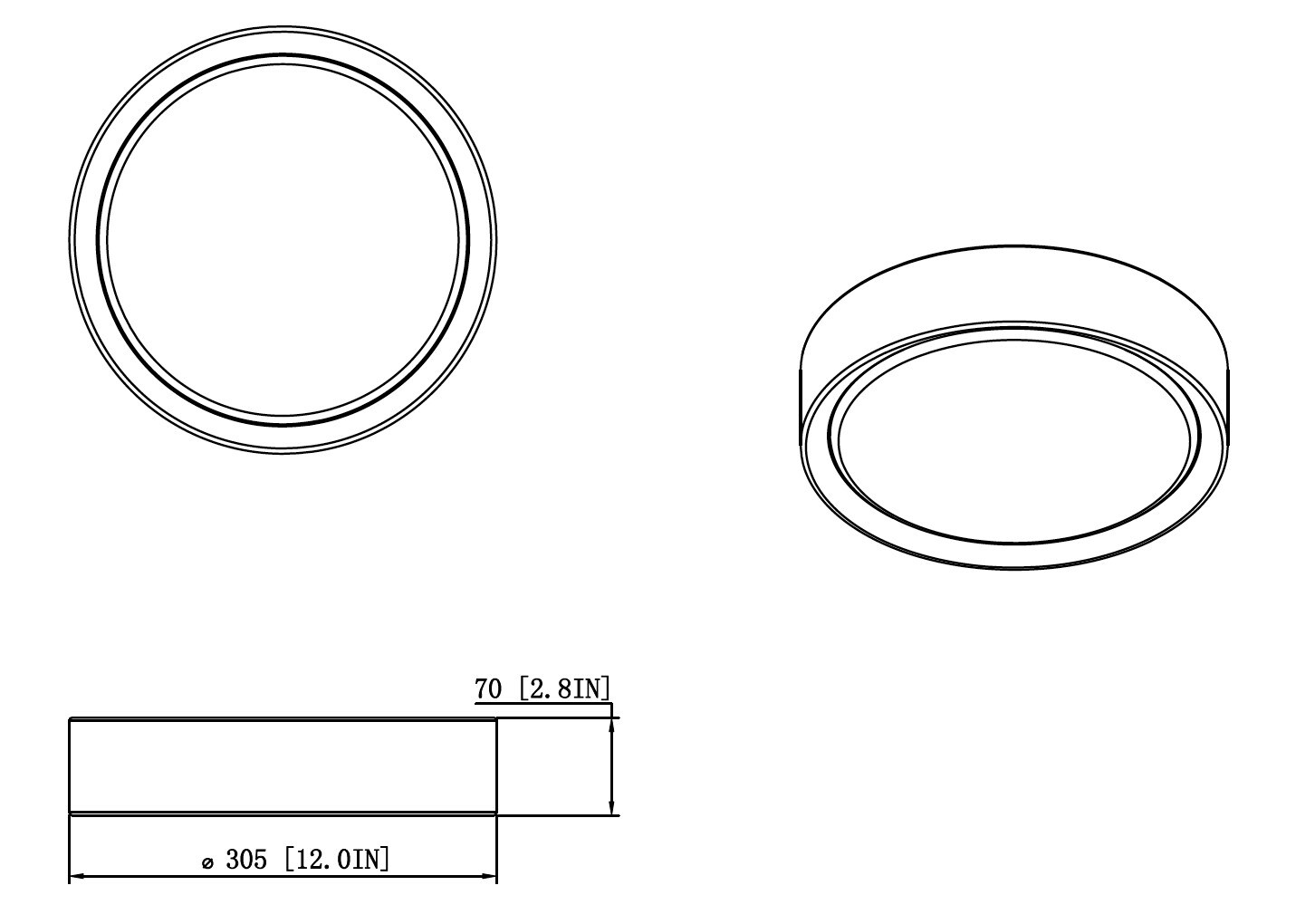 Z-Lite 1014F12-MW-MGLD-LED flushmounts - View #8