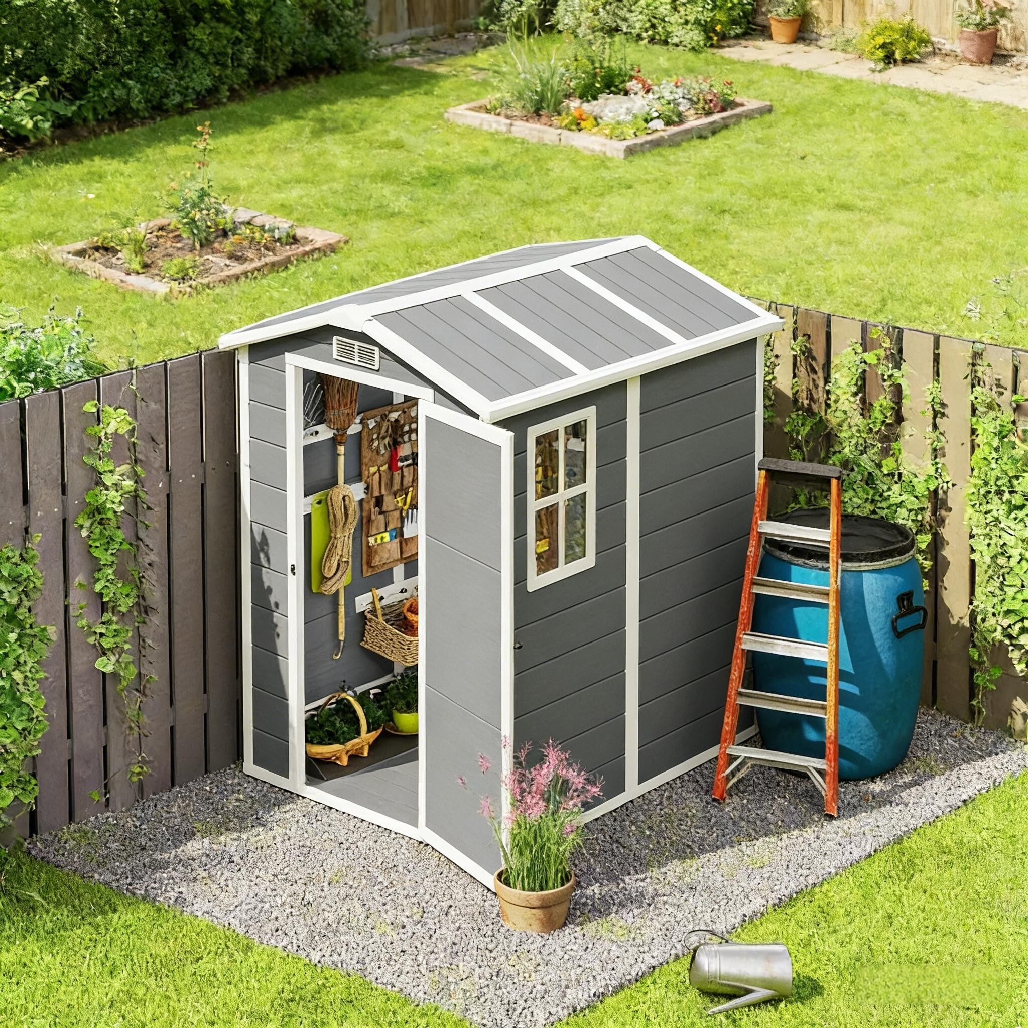 Ayelon GS6S008 Vinyl-Resin-Storage-Buildings - View #3