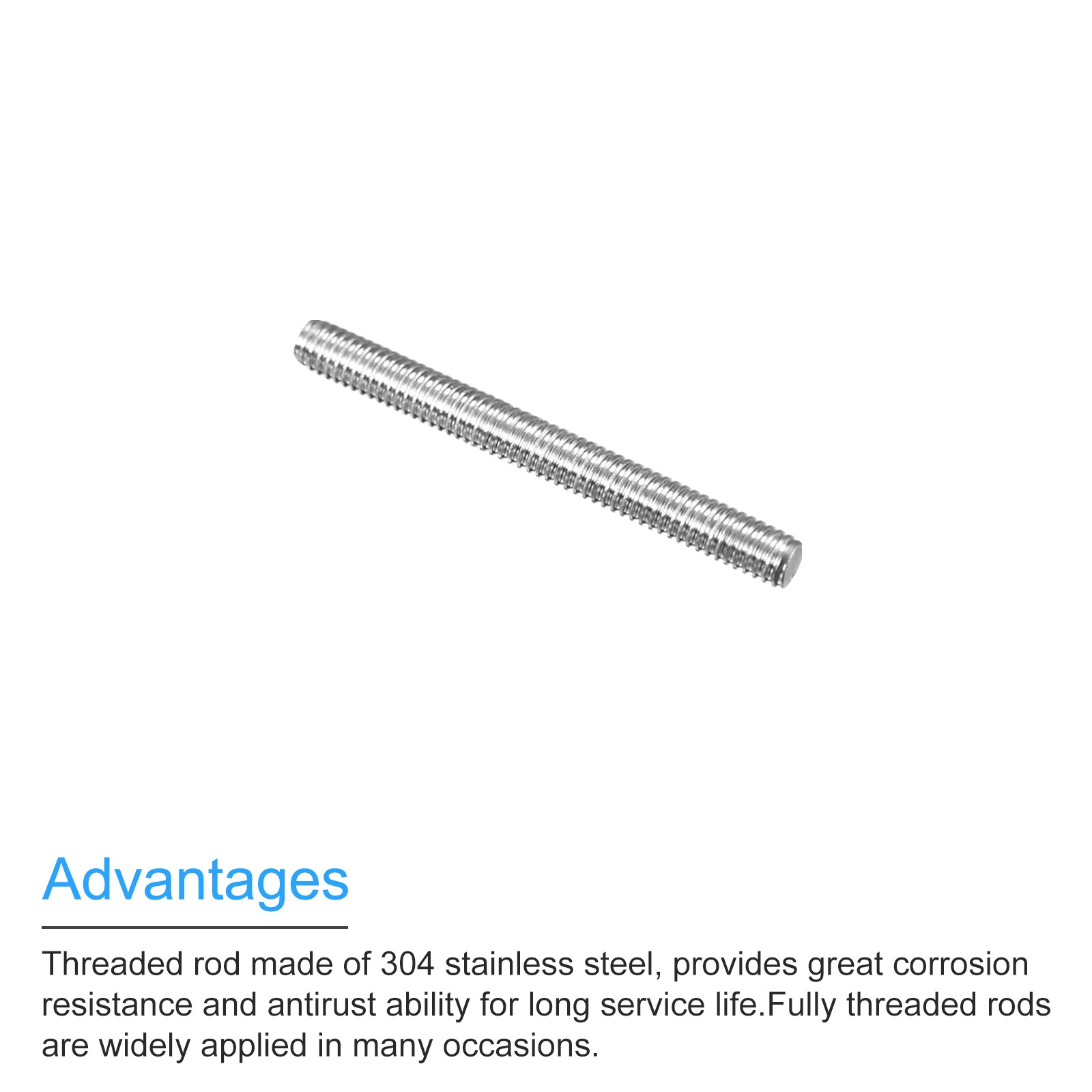 Unique Bargains S26041000UX6429 Threaded-Rod - View #4