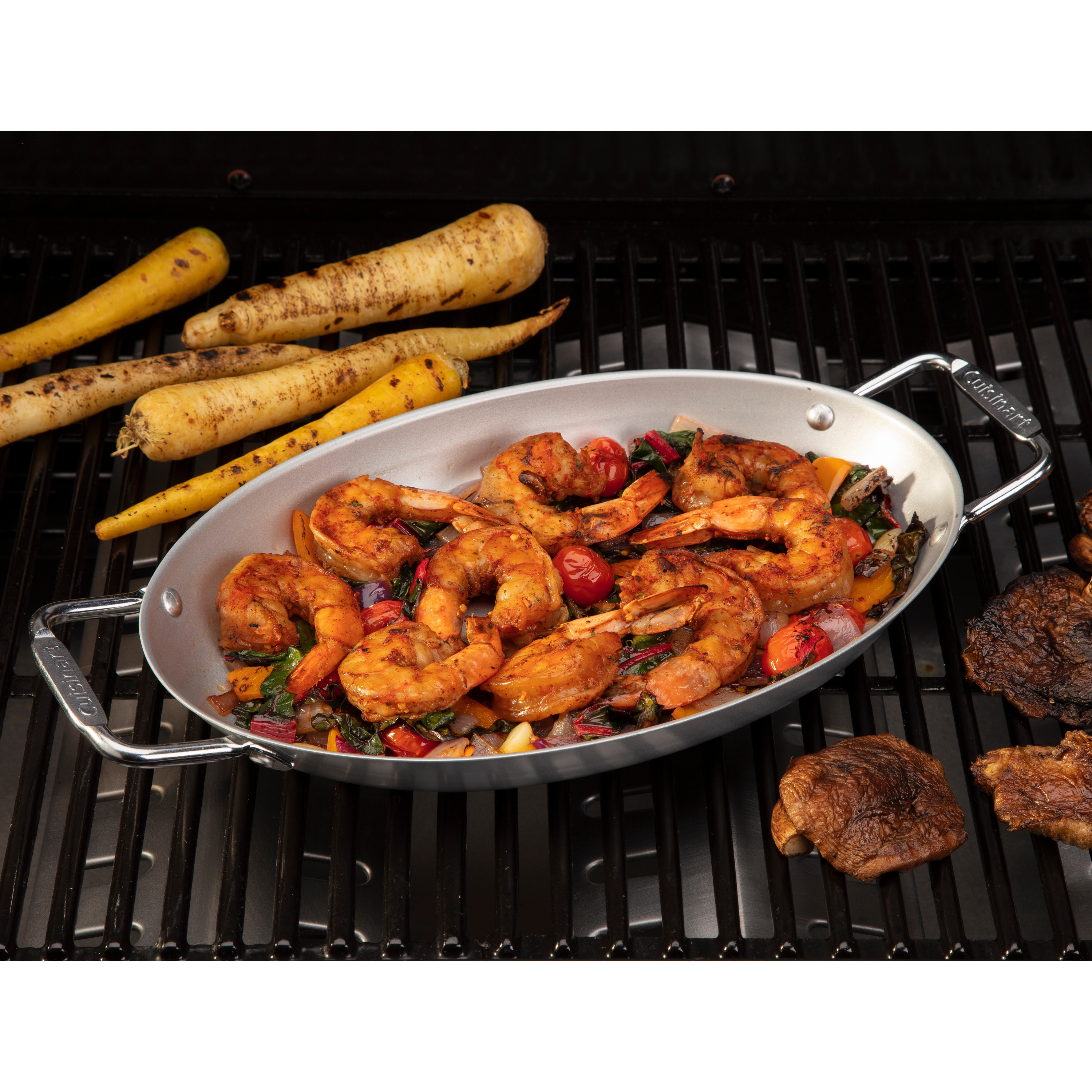 Cuisinart 10-In. Cast Iron Griddle Pan for Grill, Campfire, Stovetop, or  Oven - Non-Stick, Black - Ideal for Practical and Functional Cooking in the Grill  Cookware department at