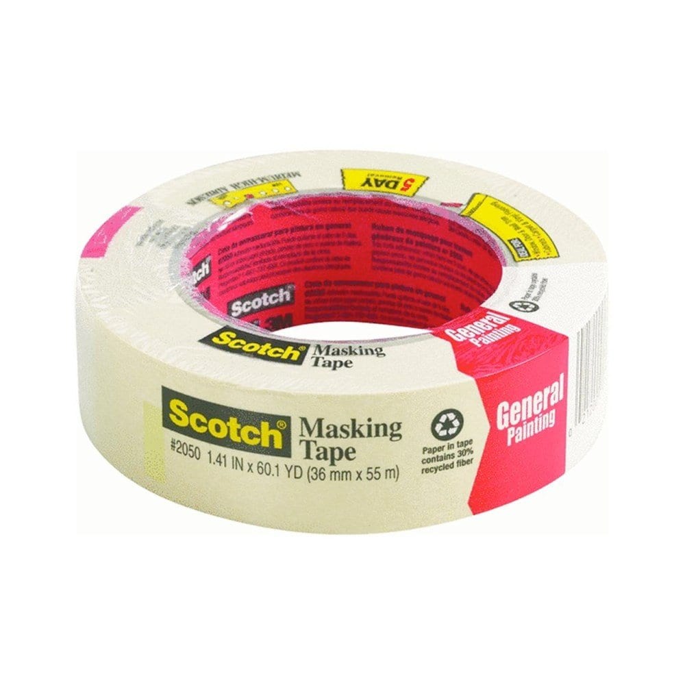 Scotch  1.4 in. W x 60 yd. L Tan Medium Strength Masking Tape 1 pk