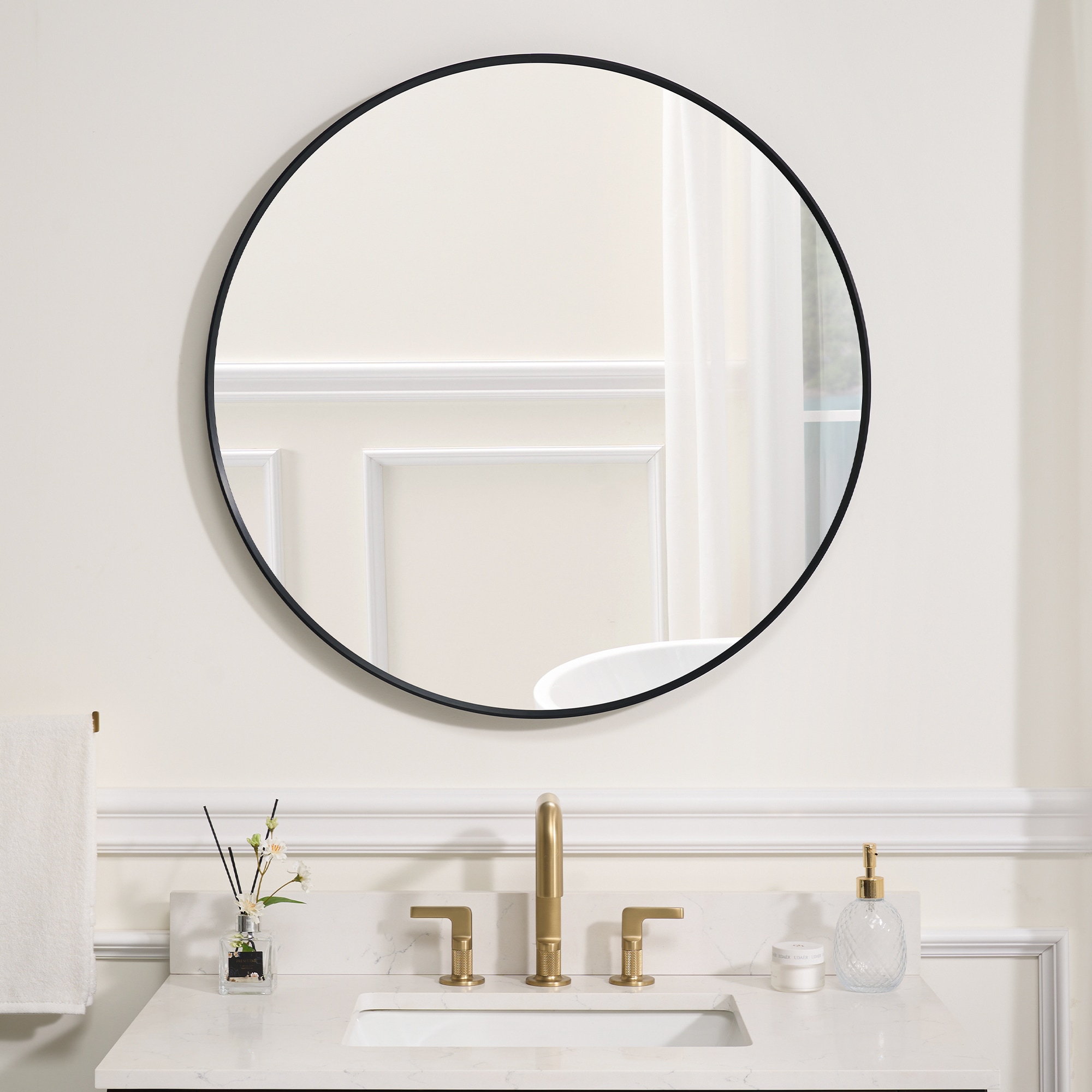 WELLFOR R1MR3232MB Framed-Bath-Mirrors - View #5