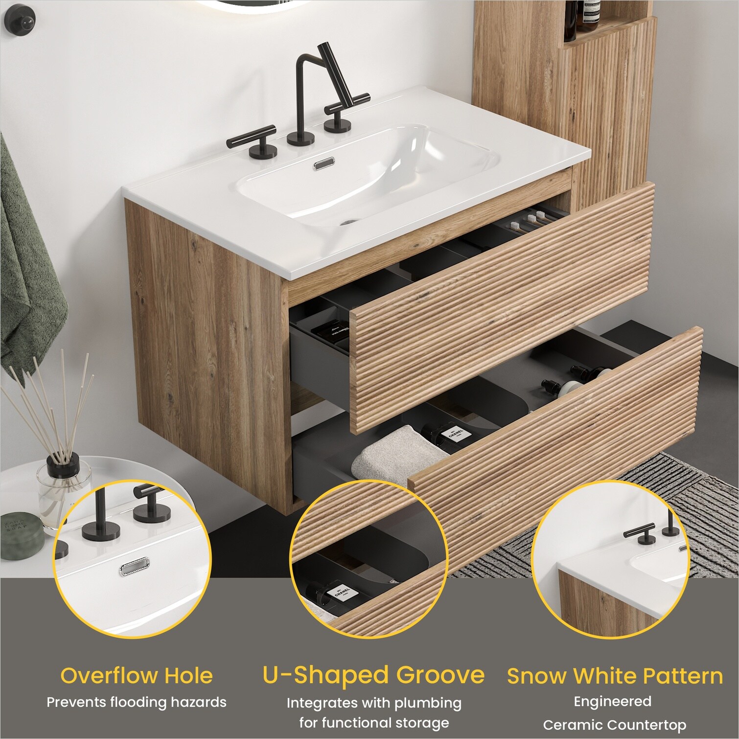 Watnature M3UPTVOG85JV Bath-Vanity-Combo - View #4