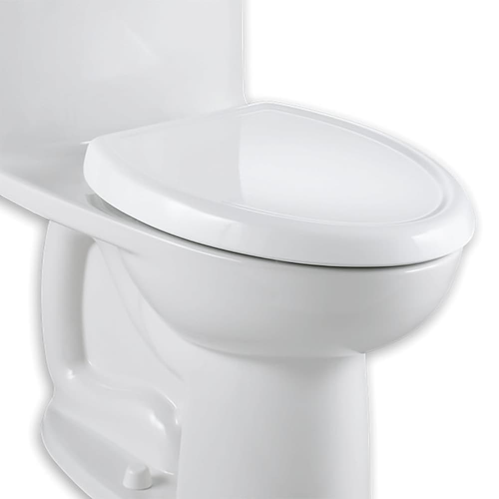 American Standard Cadet Plastic Bone Round Soft Close Toilet Seat in