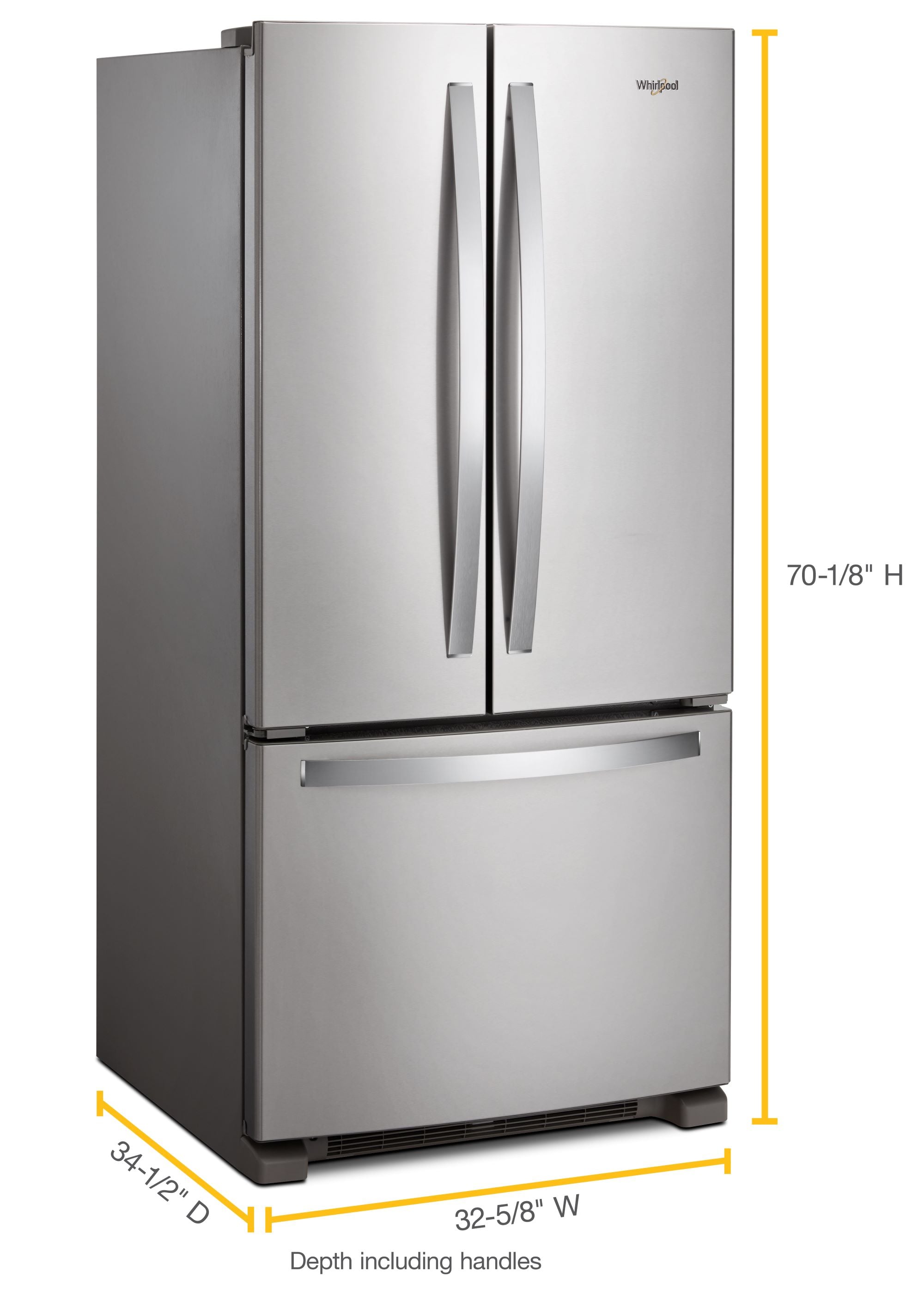Whirlpool WRFF5333PZ French-Door-Refrigerators - View #4