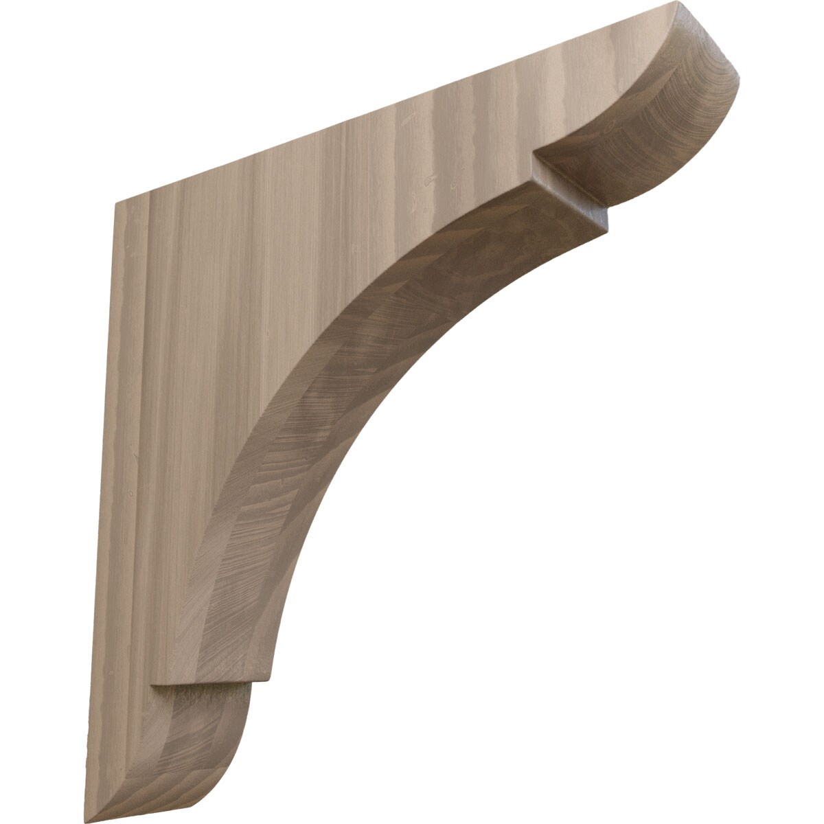 Ekena Millwork BKTW01X08X08OLWA Olympic 1-3/4-in x 8-in x 8-in Walnut Brown Wood Standard bracket