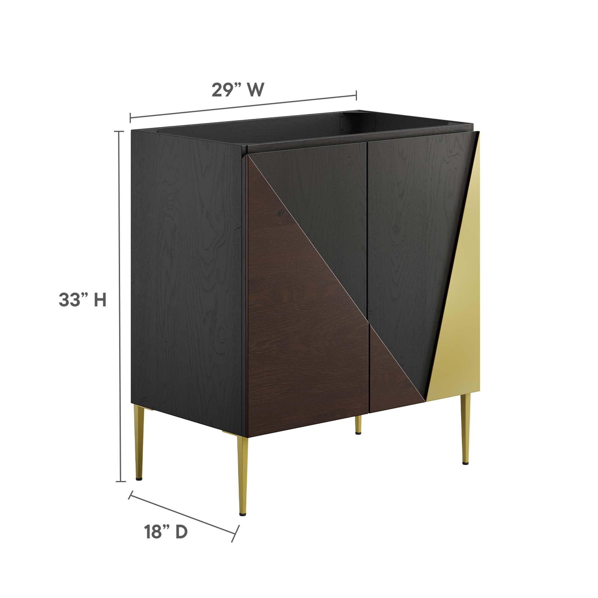 Modway EEI-6143-BLK-GLD vanities - View #3