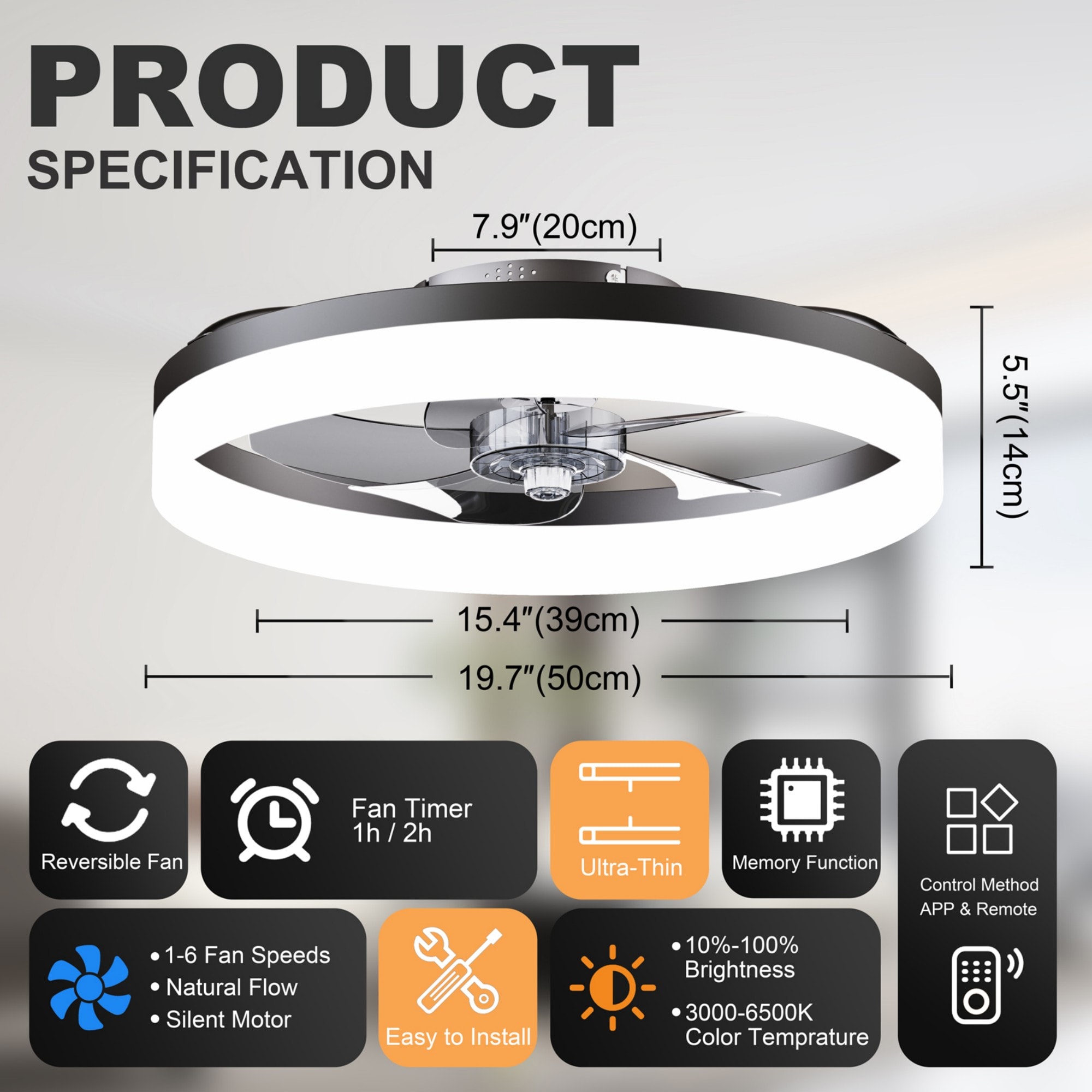 Cuschoice JAN-101-CF Ceiling-Fans - View #6