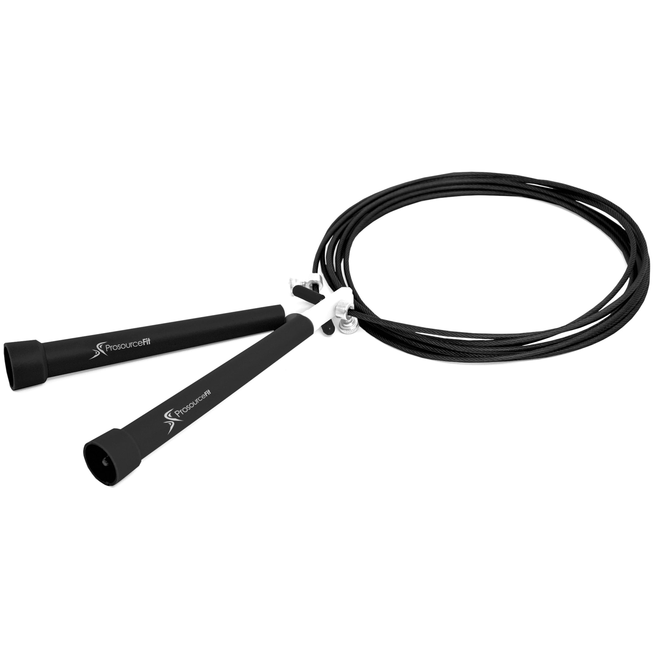 SPORTBIT Adjustable Jump Rope for Speed Skipping. Lightweight Jump Rope for  Women, Men, and Kids. Skipping Rope for Fitness. Speed Jump Rope for  Workout, Women Exercise. Black Plastic Handles