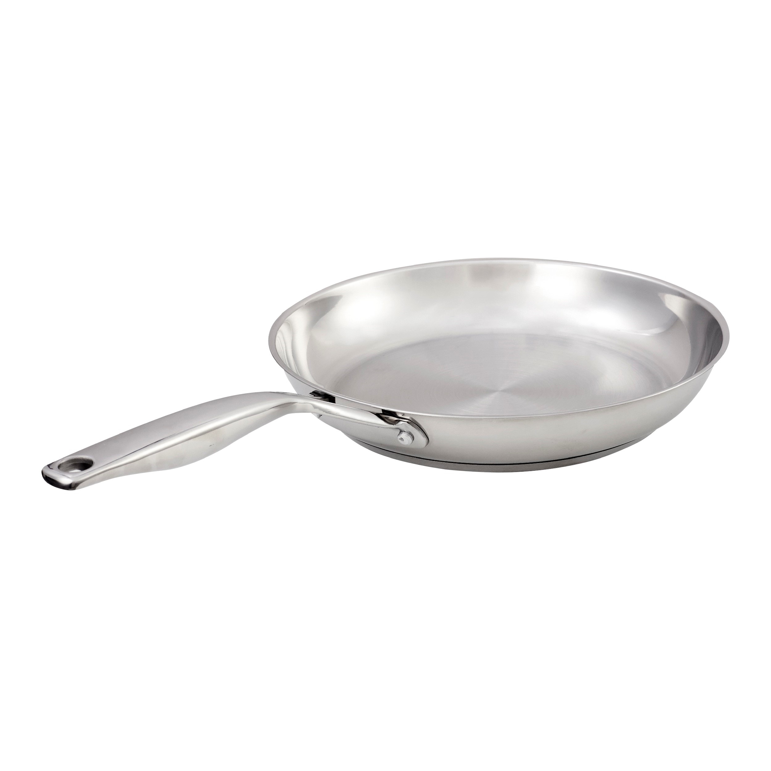 imarku | 12 Inch Stainless Steel Frying Pan 3-Ply Skillet Pan Professional  Grade Pans