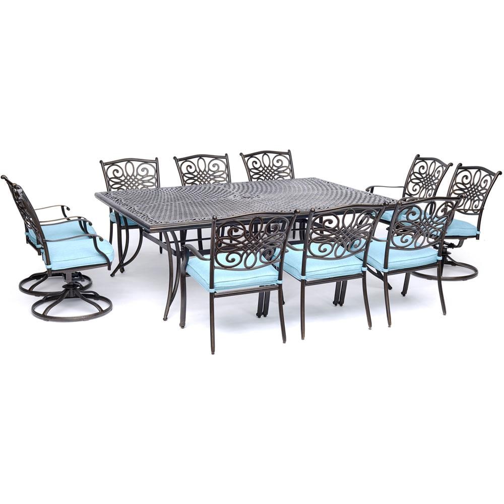 Hanover TRADDN11PCSW4-BLU Patio-Dining-Sets - View #2