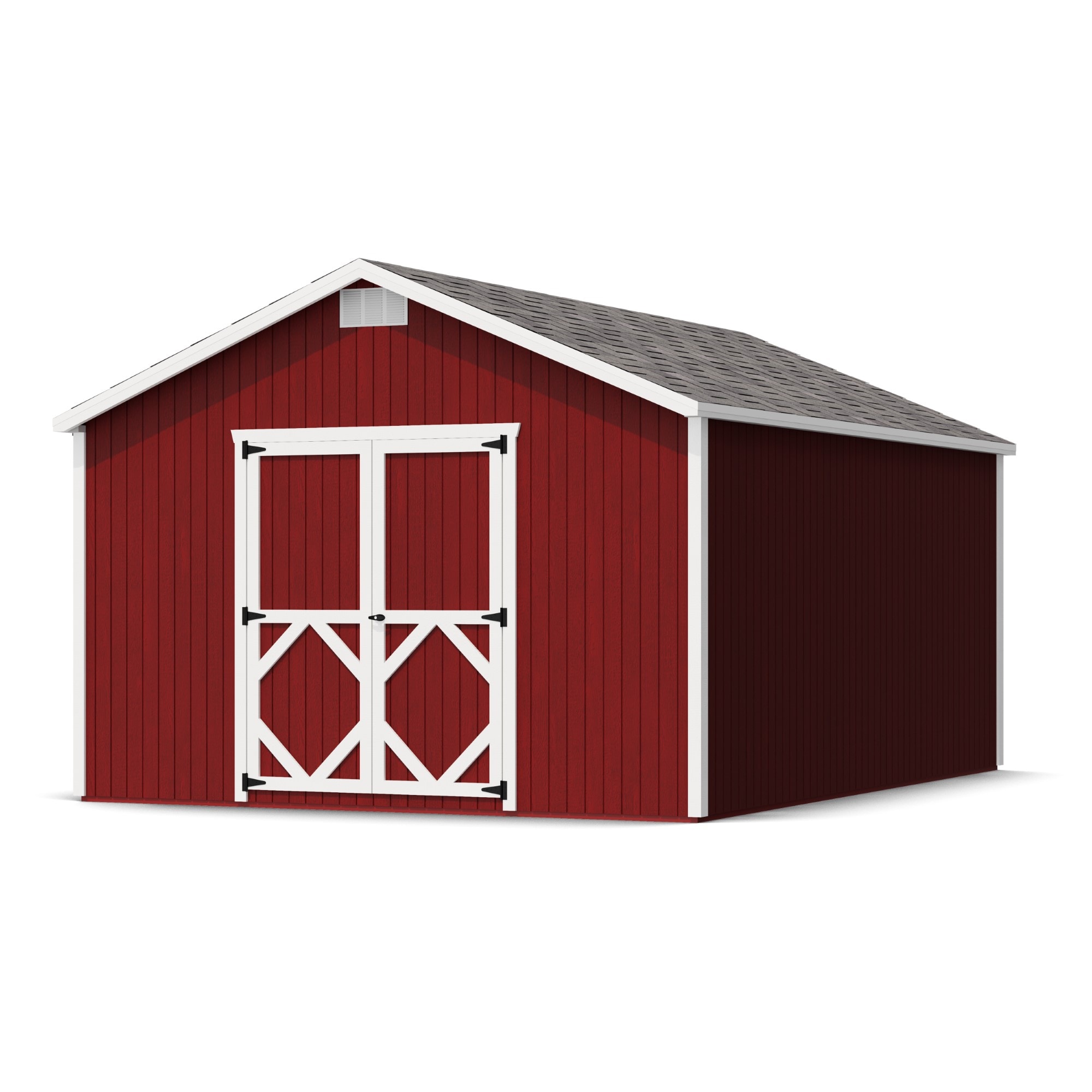 Little Cottage Co 12X16 CGS-PC-FK Classic Gable 12-ft x 16-ft Gable Style Wood Outdoor Storage Shed with 2 Doors