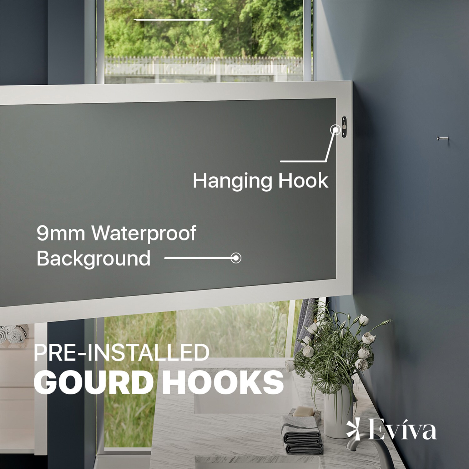 Eviva EVMR412-60X30-WH Decor-Mirrors - View #6