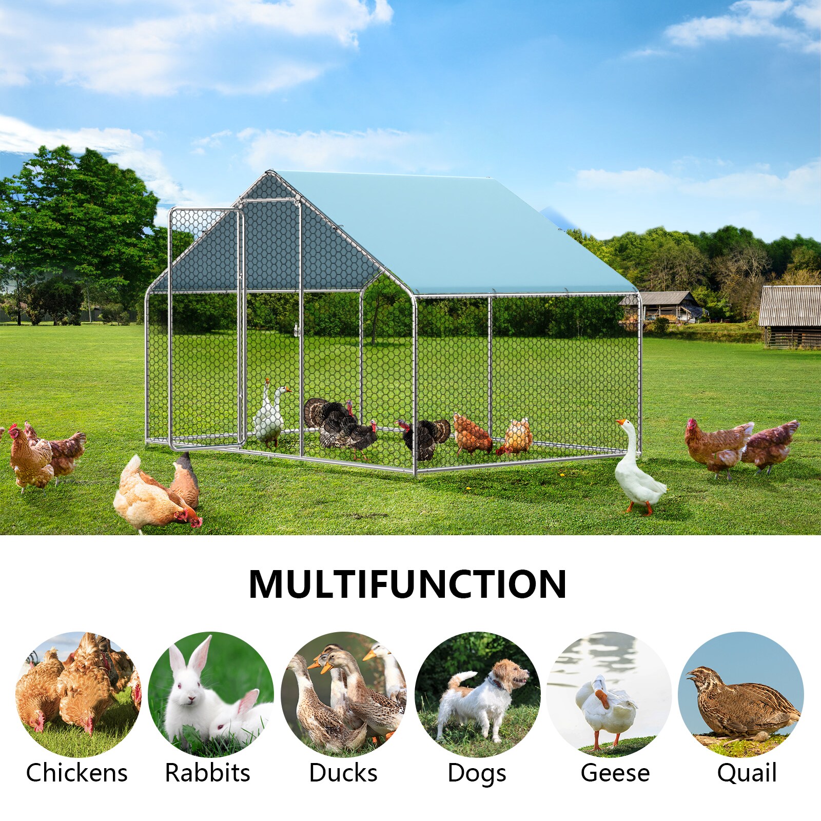 LOVMOR SF-Y-JL-2M-501D Chicken-Coops-Rabbit-Hutches - View #2