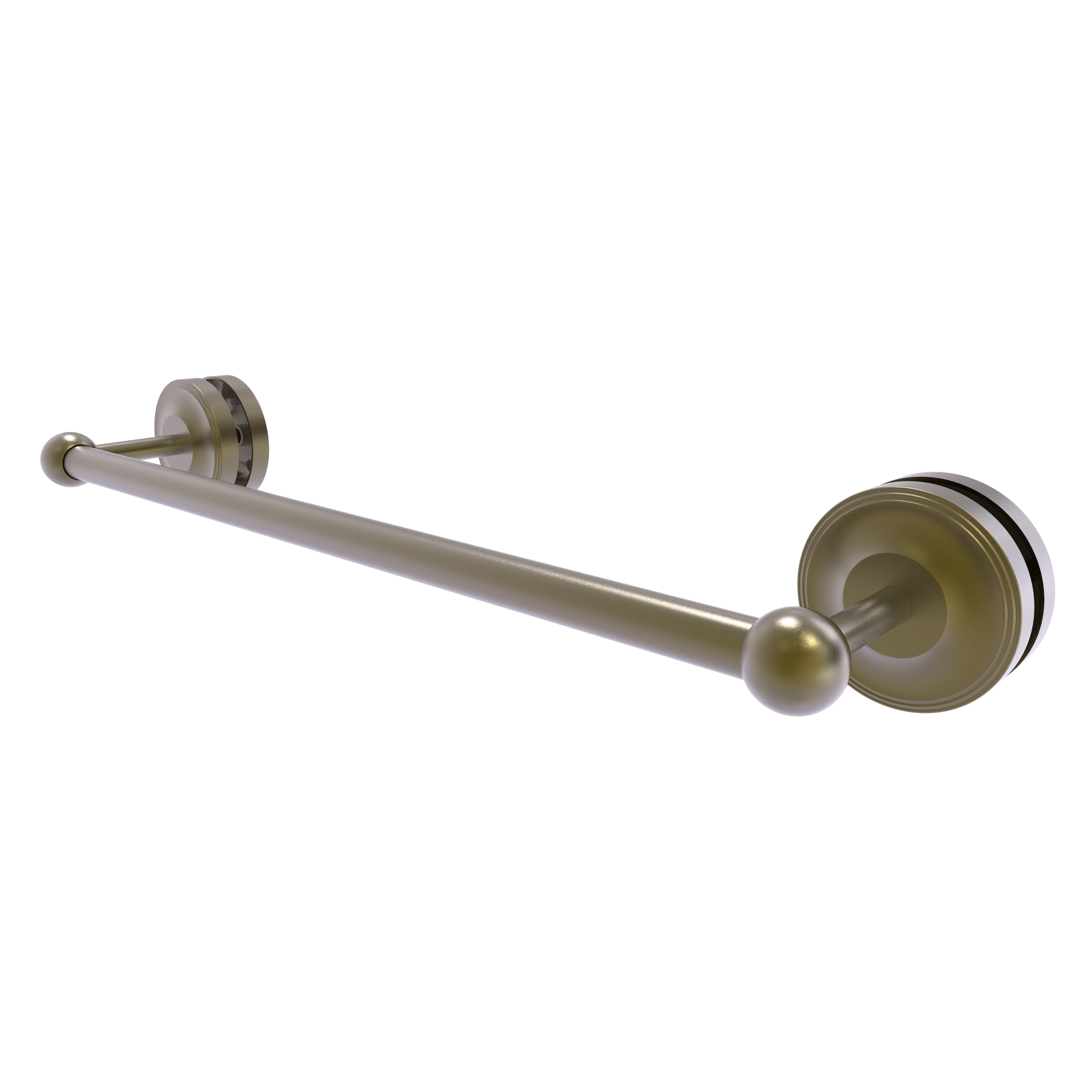 Allied Brass PR-41-SM-18-ABR Prestige Regal 18-in Antique Brass Wall mount Single Towel Bar