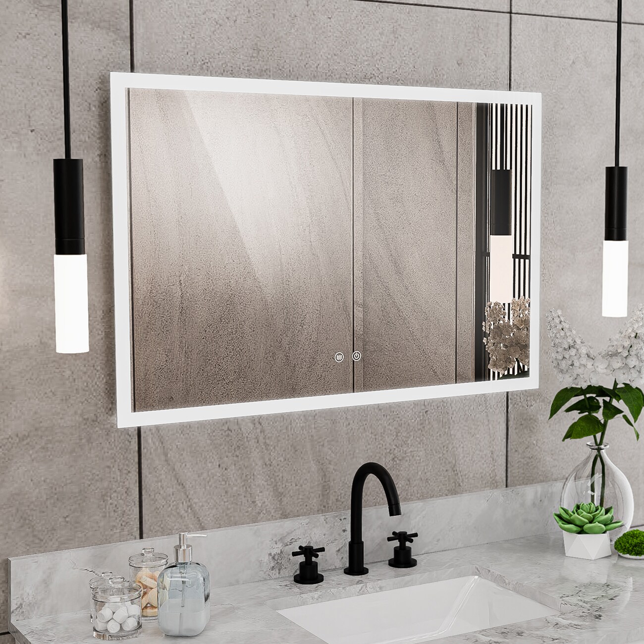 DreamLine LMBL2436R Framed-Bath-Mirrors - View #2