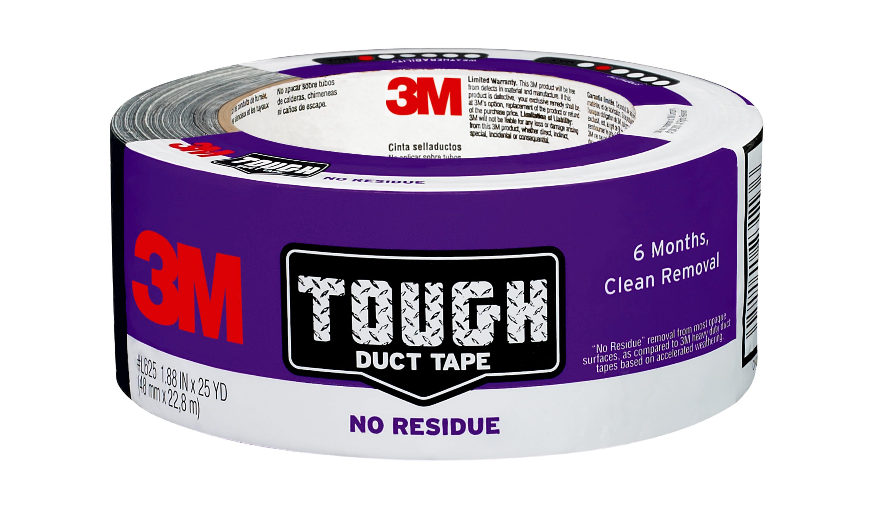 3M Tough Gray Rubberized Duct Tape 1.88-in x 25 Yard(s) at