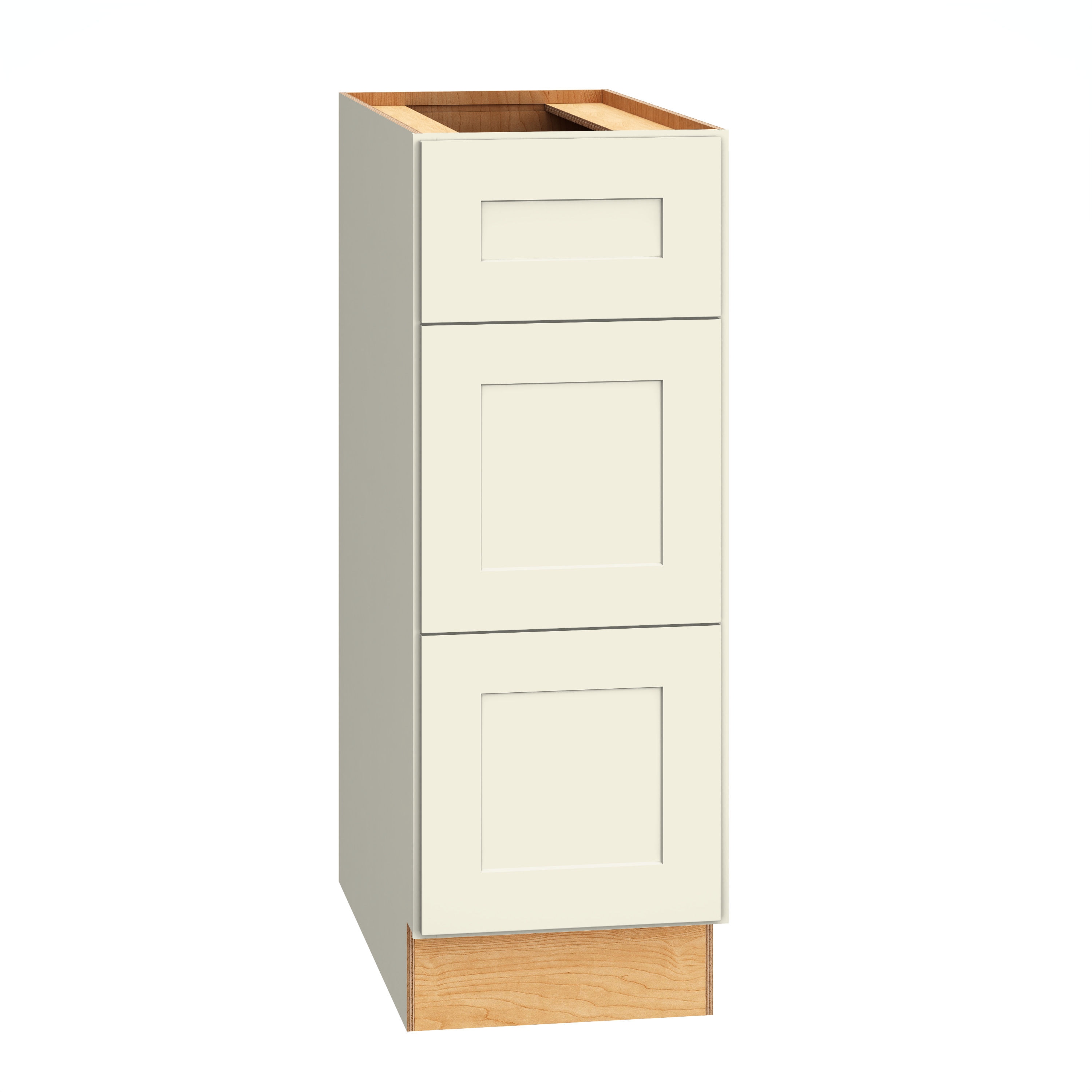 Diamond Express Jamestown 12-in W x 34.5-in H x 24-in D Steam Painted Drawer Base Fully Assembled Plywood Cabinet Recessed Panel Shaker