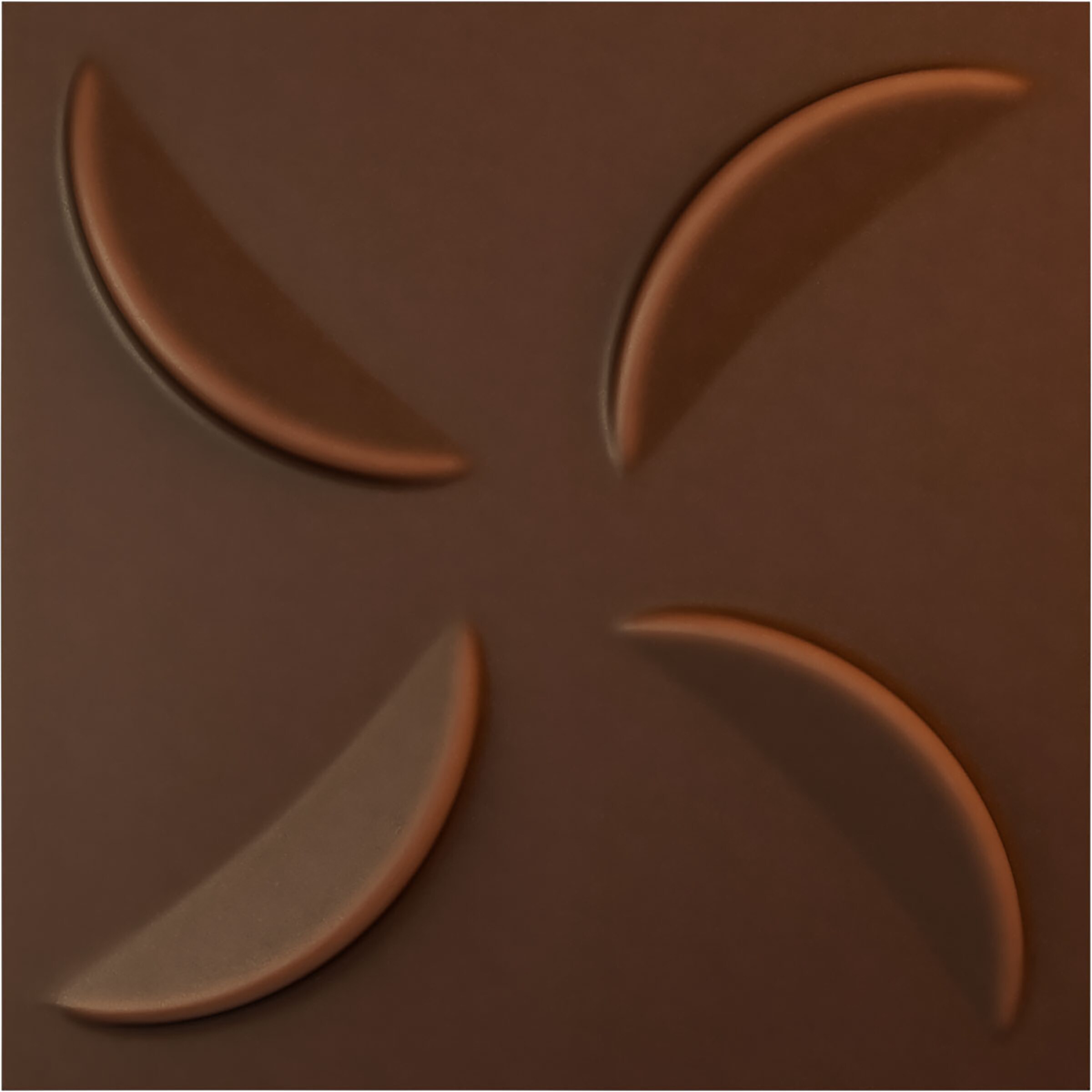 Ekena Millwork WP20X20PIDRU 19-5/8-in x 19-5/8-in Embossed Paintable/Stainable Red PVC Wall Panel (