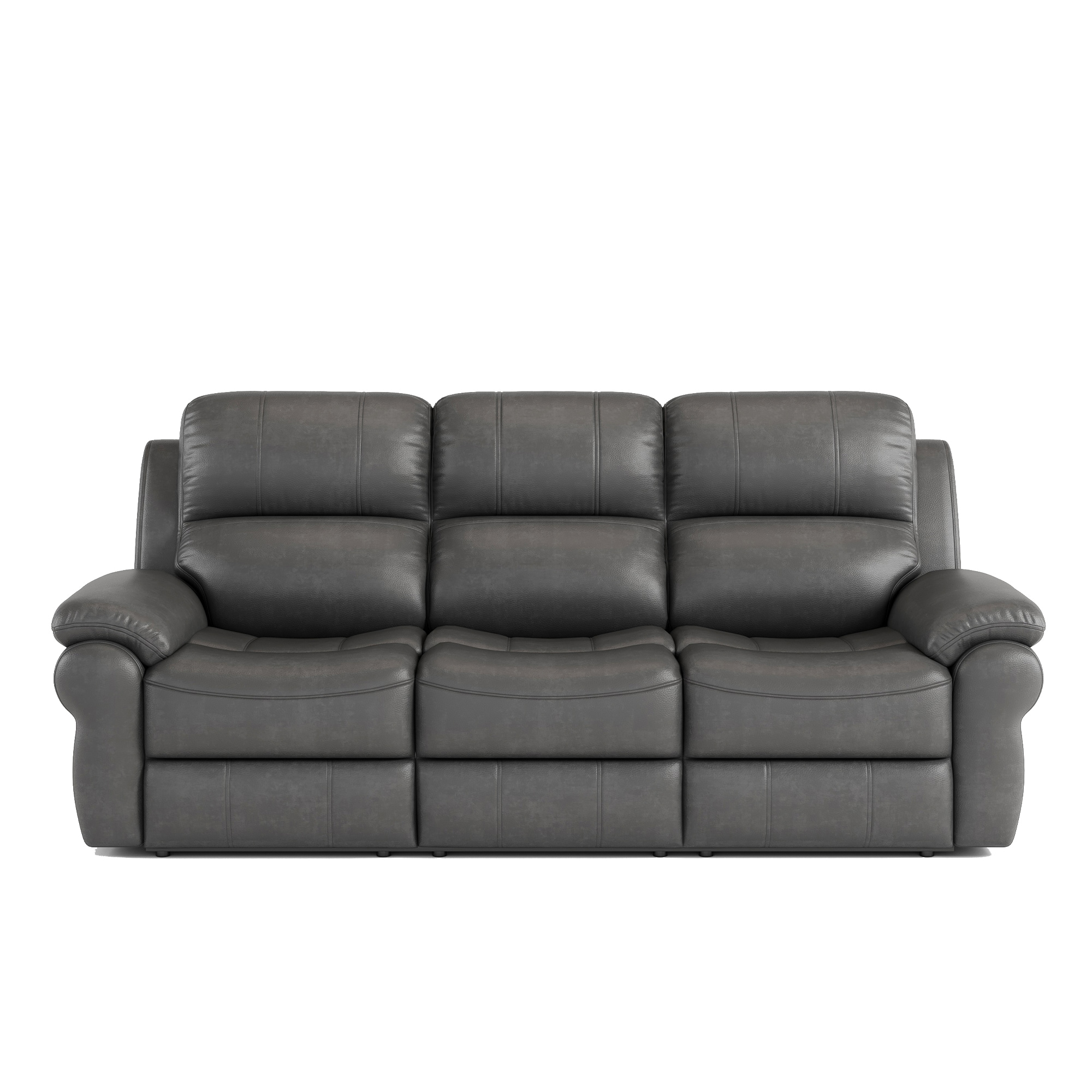 Bybafun YA3700408 83-in Modern Gray 3 -seater Reclining Sofa