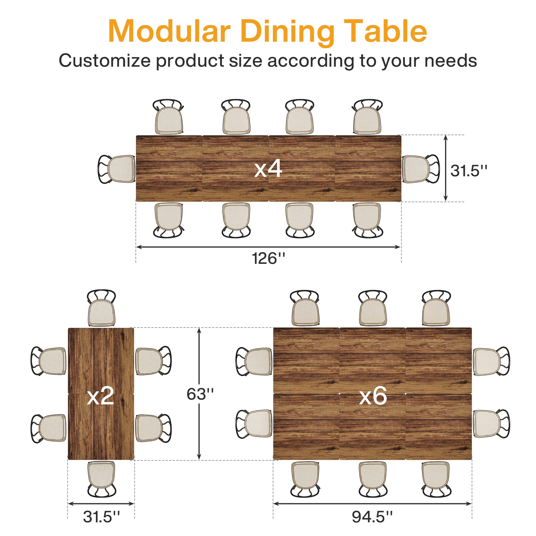 Fnova LWTJ-J0280 Dining-Tables - View #5