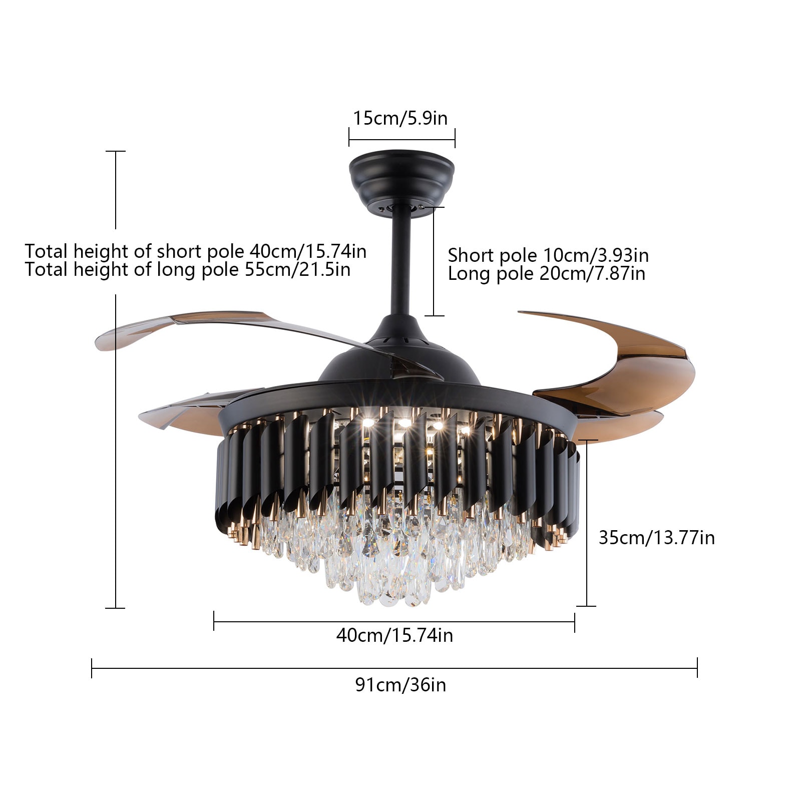 Oukaning JZUCOD-00800099 Ceiling-Fans - View #4