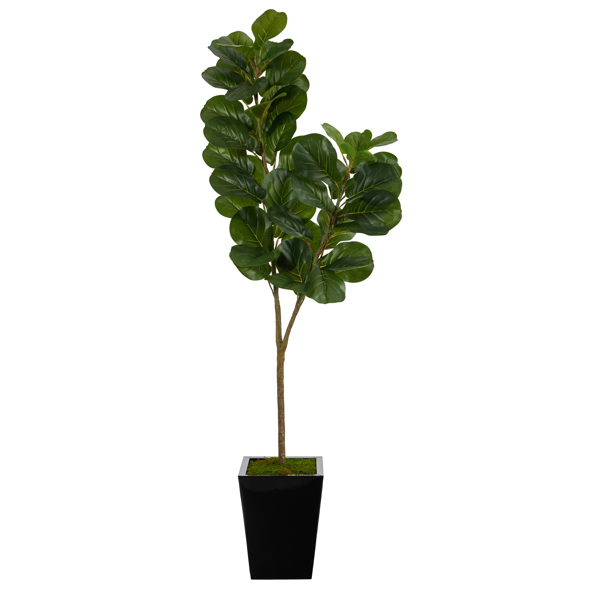 Nearly Natural T2501 68-in Green Indoor Fiddle Leaf Artificial Tree