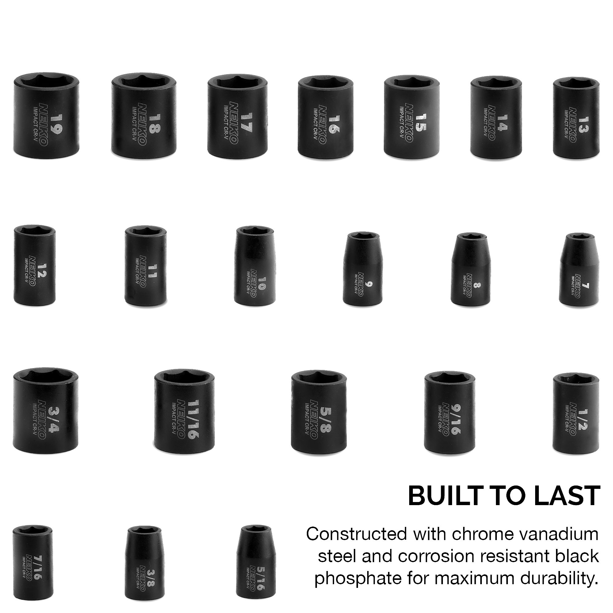 NEIKO 02432A Impact-Socket-Sets - View #2
