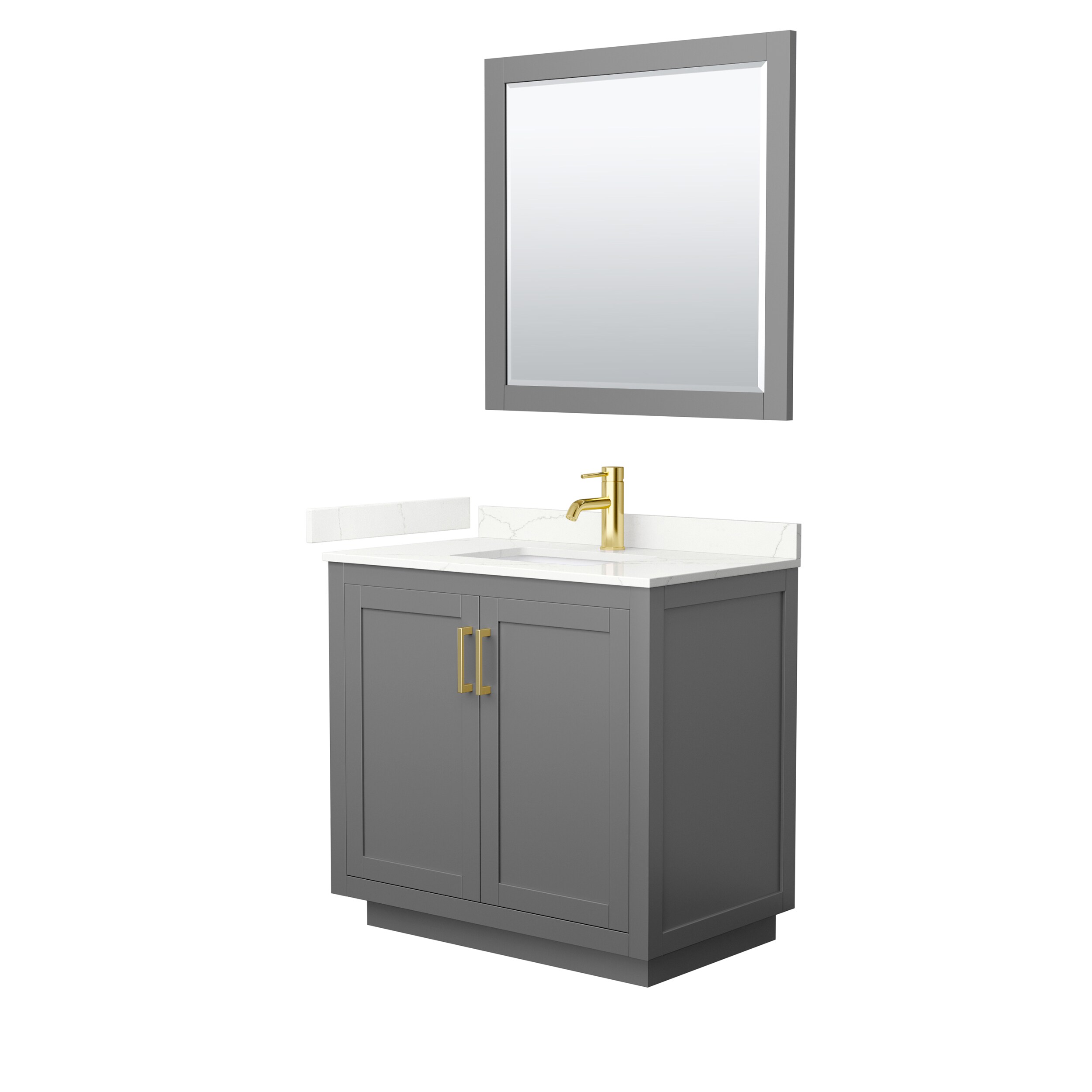 Wyndham Collection WCF292936SGGGTUNSM34 Bath-Vanity-Combo - View #2