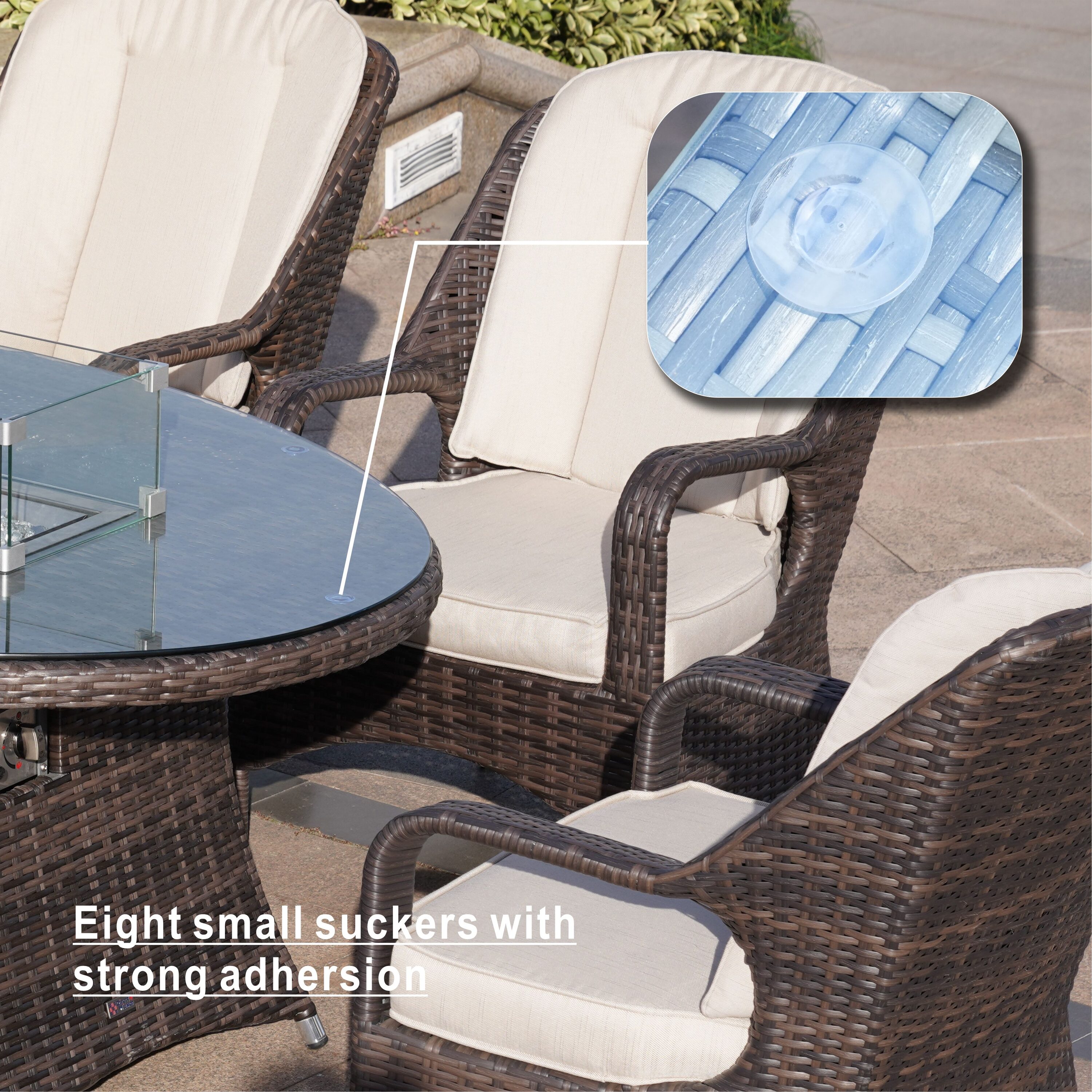 Direct Wicker DWG-1106O Outdoor-Gas-Firepits - View #5