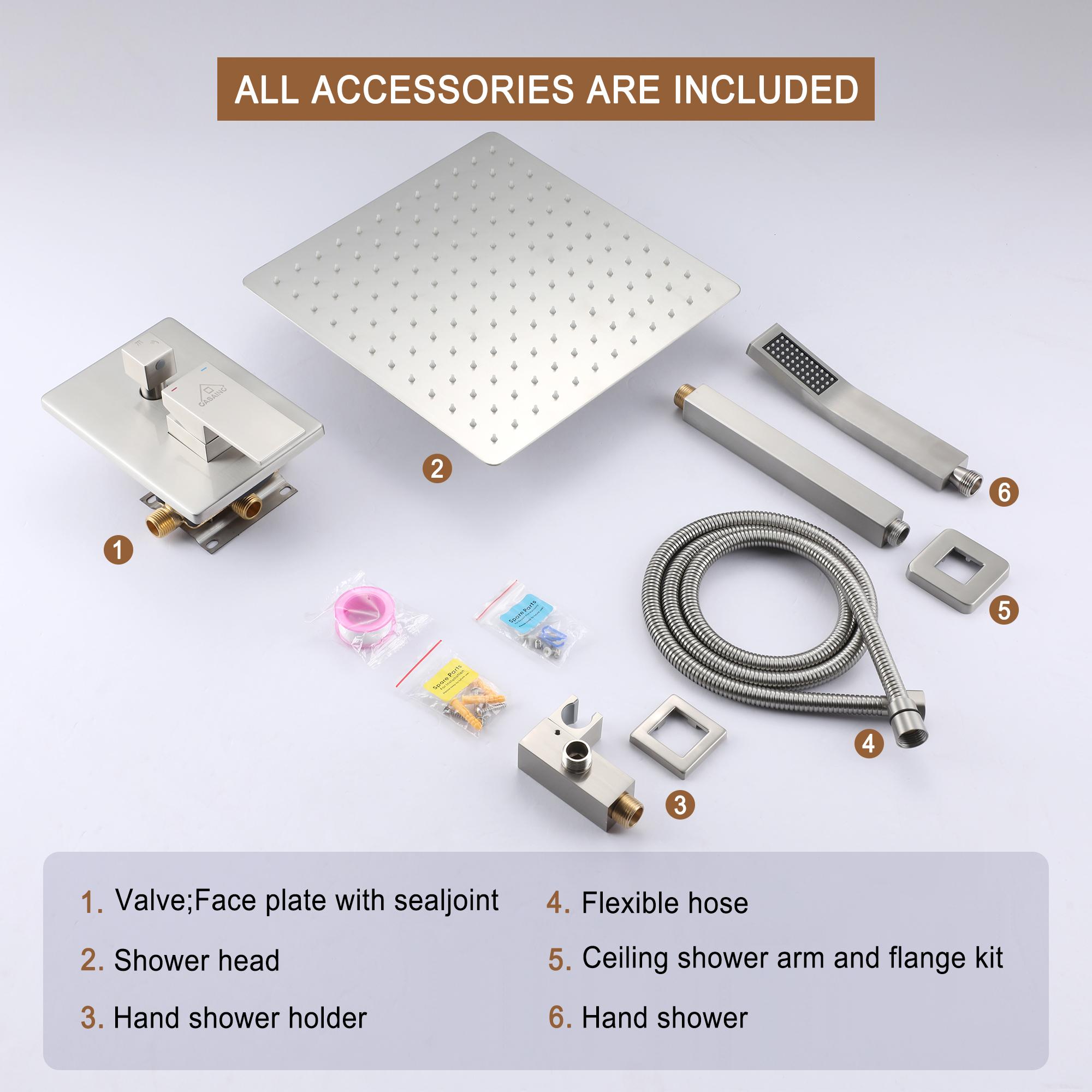 Clihome CL-027ORB-SL Showerhead-Bar-Panels - View #9