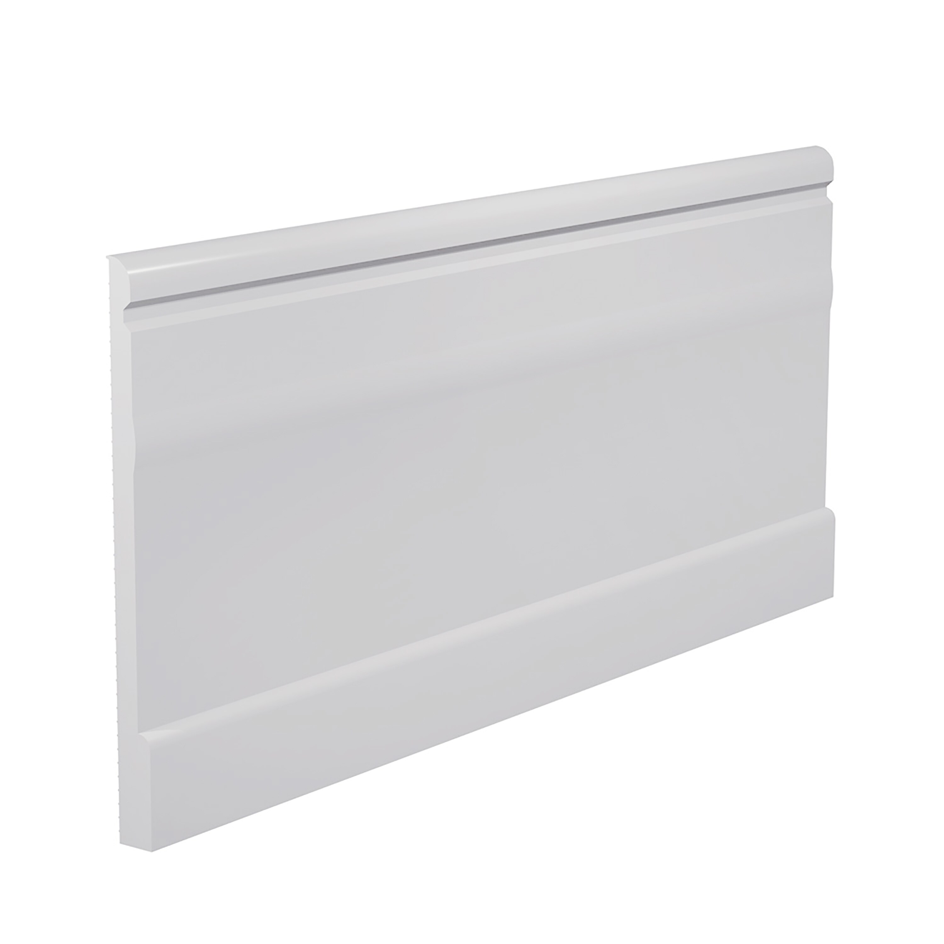 Flexco Enchanted Base Sculpture Arctic White 0.375-in T x 5-in W x 96-in L Vinyl Wall Base
