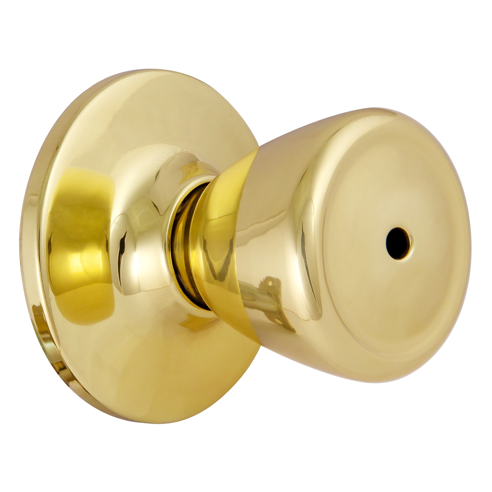 Design House 782748 Tulip Tulip Polished Brass Interior Bed/Bath Privacy door knob Single pack