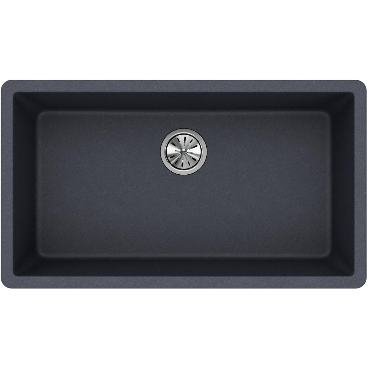 Elkay ELGRU13322GY0 Undermount 33-in x 18.46-in Quartz Single bowl Kitchen Sink