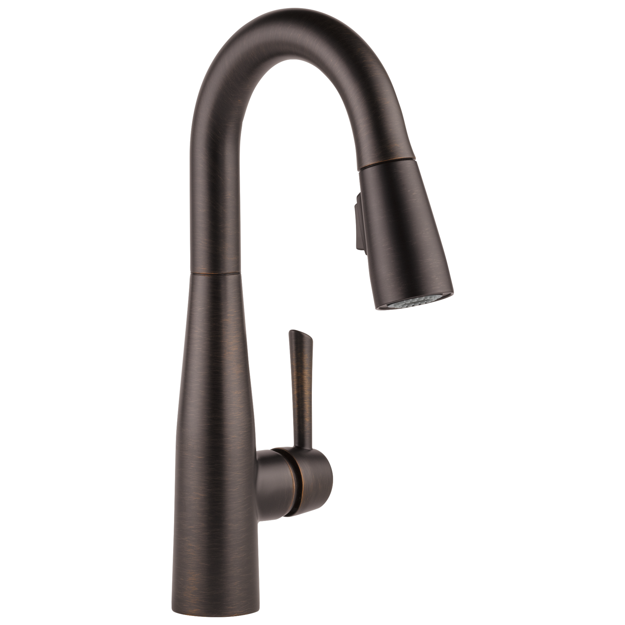 Delta 9913-RB-DST Essa Venetian Bronze Single Handle Deck-mount Bar and Prep Kitchen Faucet with Sprayer