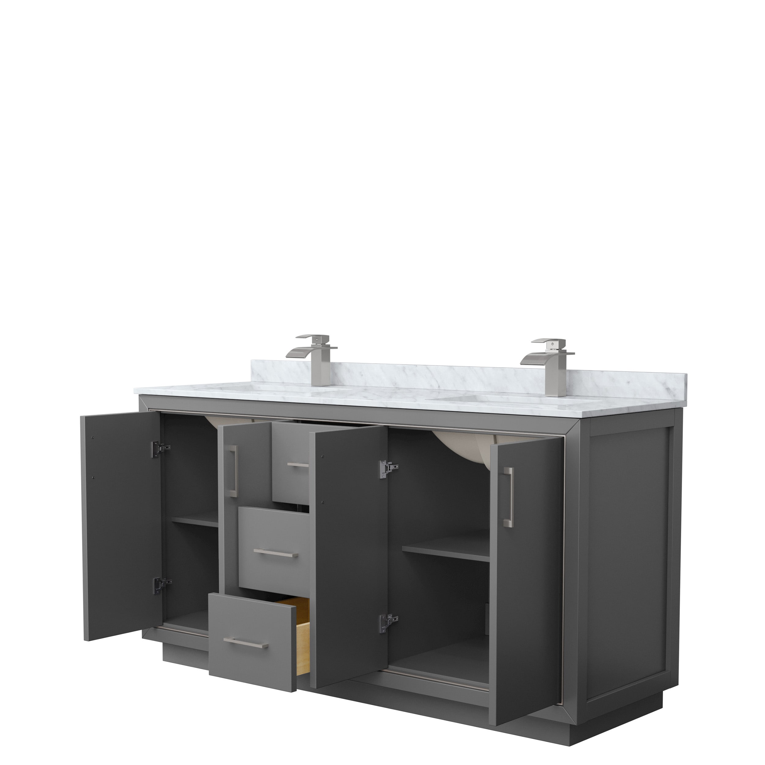 Wyndham Collection WCF111166DKGCMUNSMXX Bath-Vanity-Combo - View #2