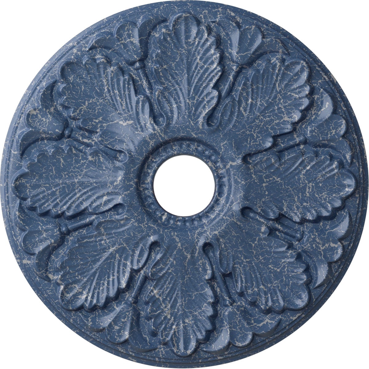 Ekena Millwork CM24MIAMC Milan 24.5-in W x 24.5-in L Painted Americana Crackle Polyurethane Whole Ceiling Medallion